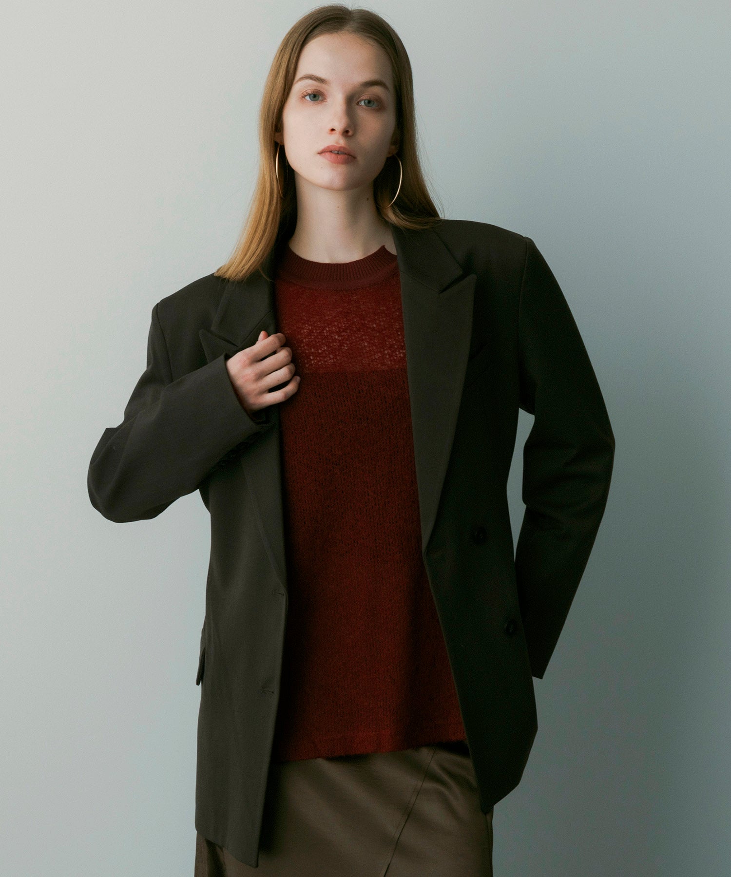 【12月上旬お届け予約商品】ウールブレンド ピークドラペルジャケット