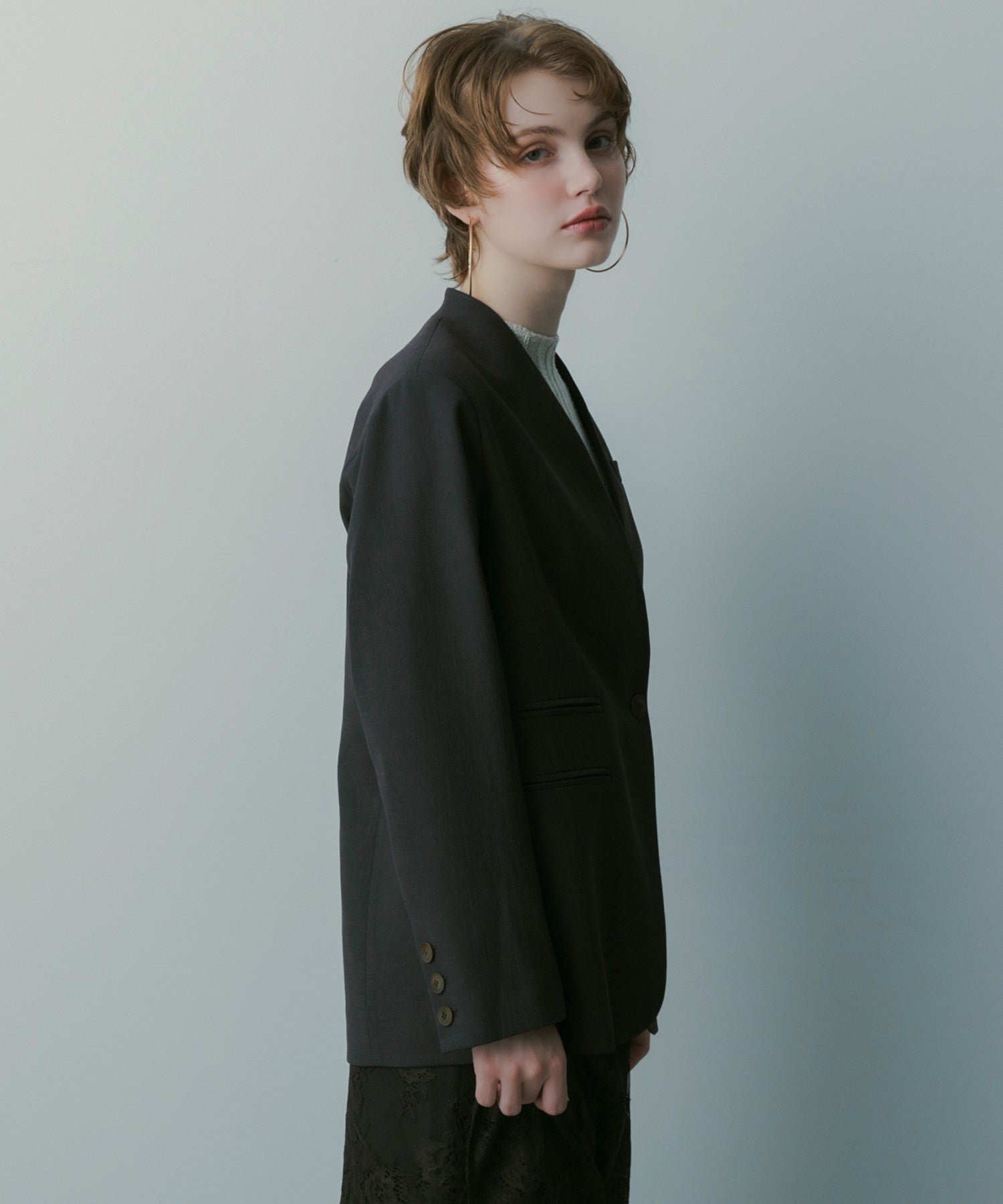 【3月中旬お届け予約商品】ノーカラージャケット