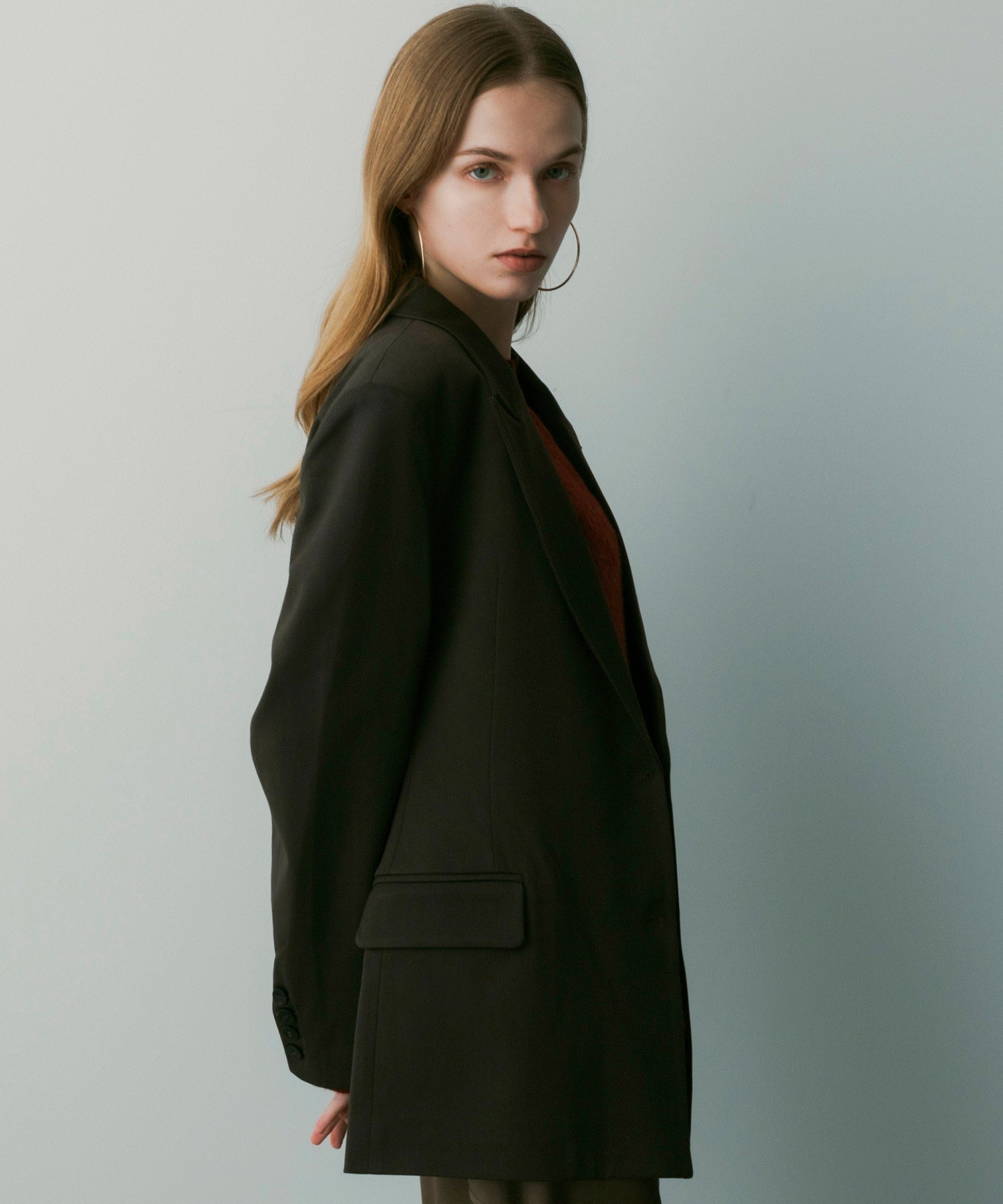 【12月上旬お届け予約商品】ウールブレンド ピークドラペルジャケット