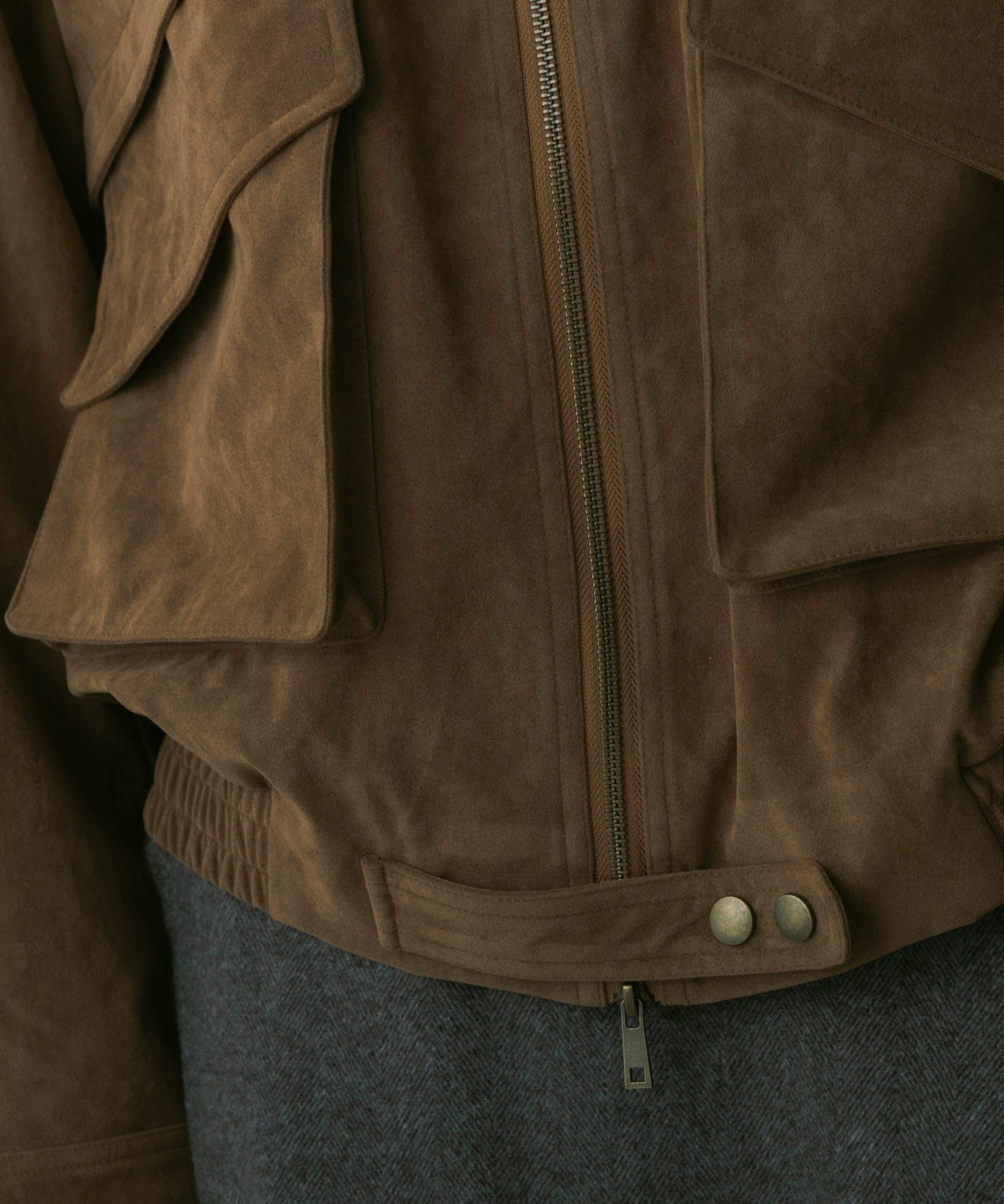 スエードライク ブルゾン