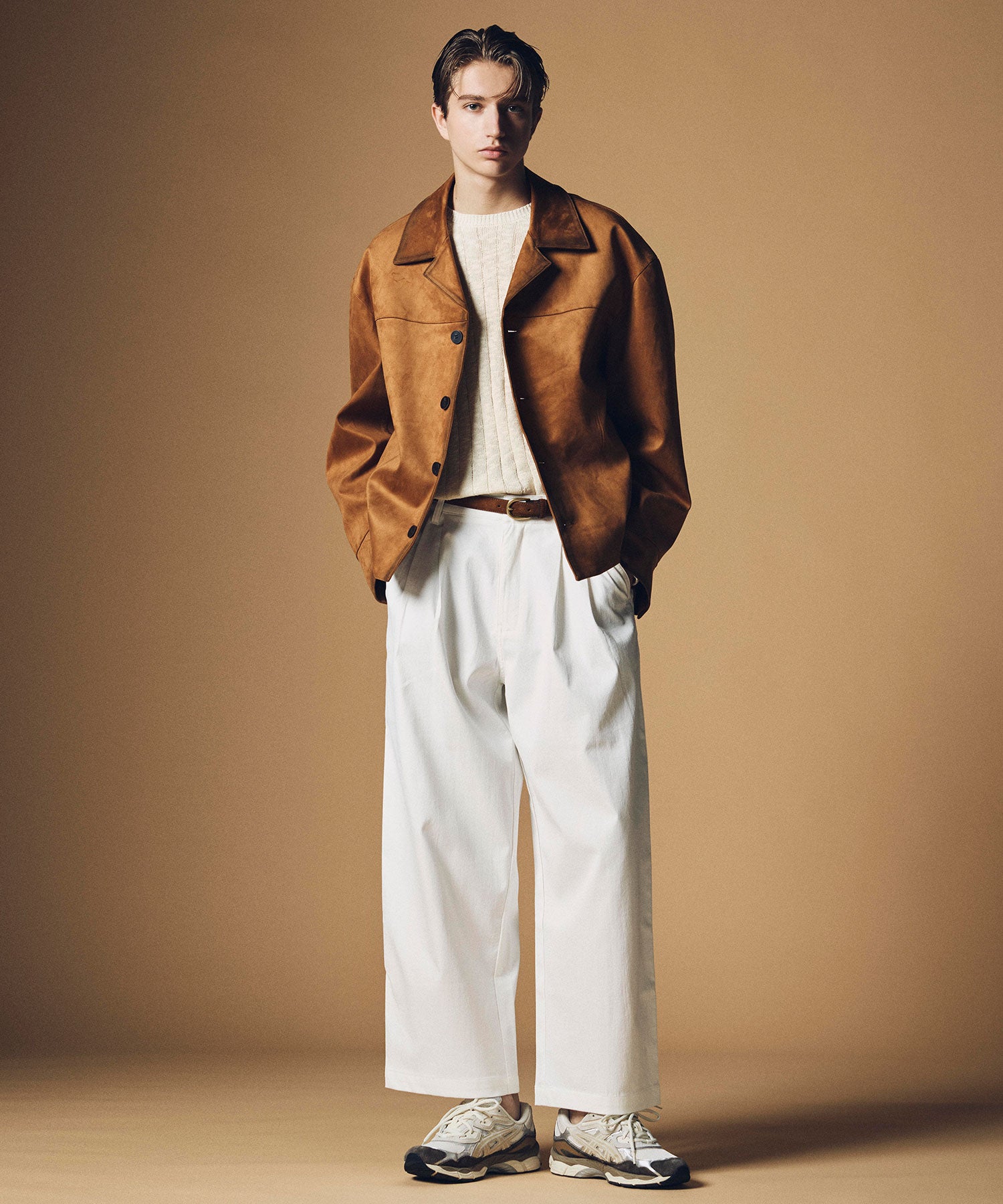 スエードヴィンテージ調ショートジャケット