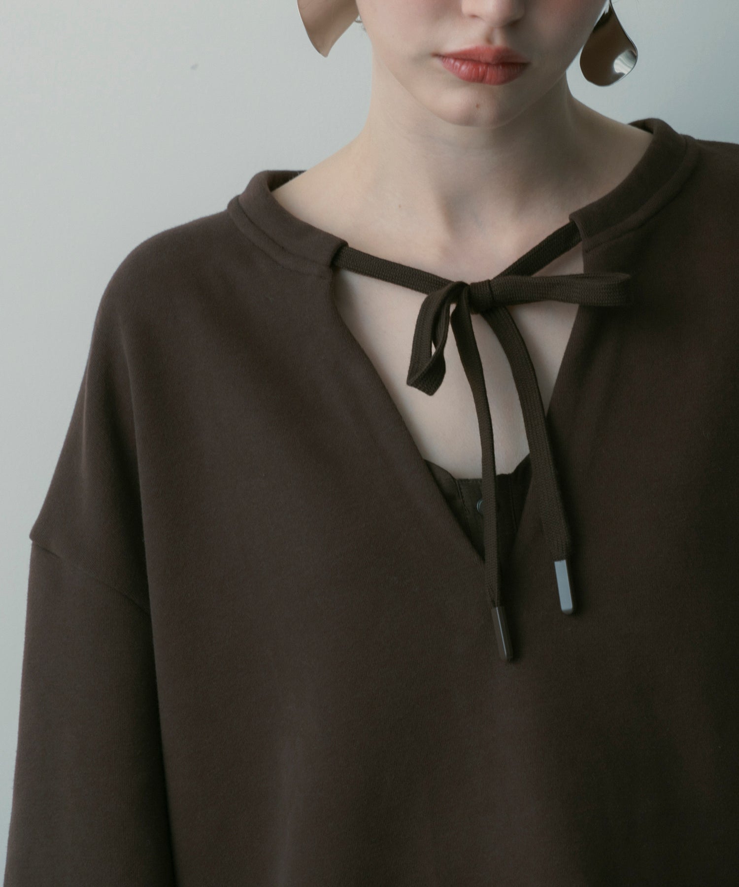 スキッパーリボントップス