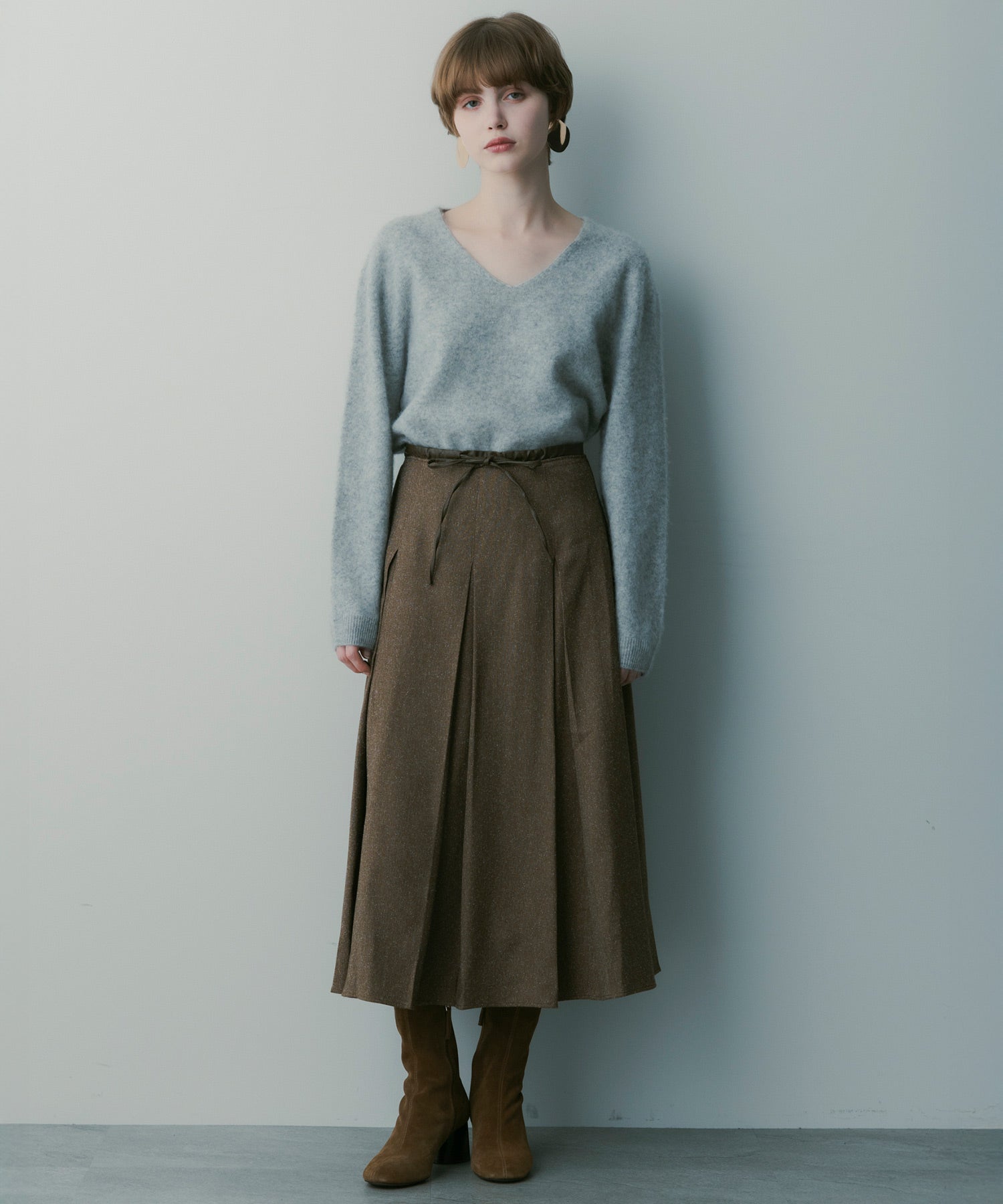 【12月上旬お届け予約商品】フレアプリーツスカート