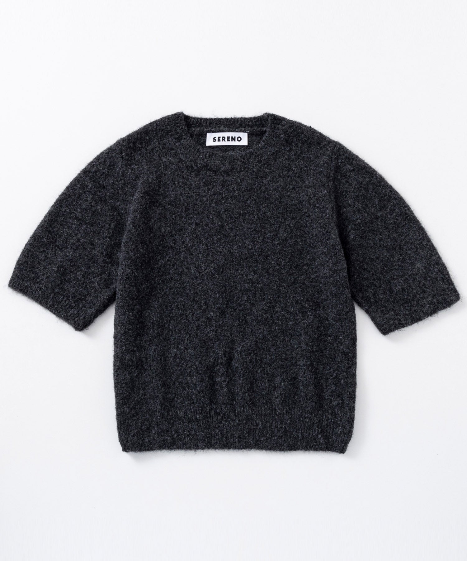 ウールブレンド ショートスリーブニット