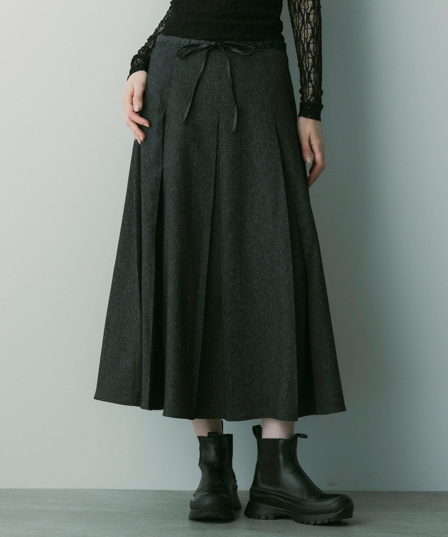 【12月上旬お届け予約商品】フレアプリーツスカート