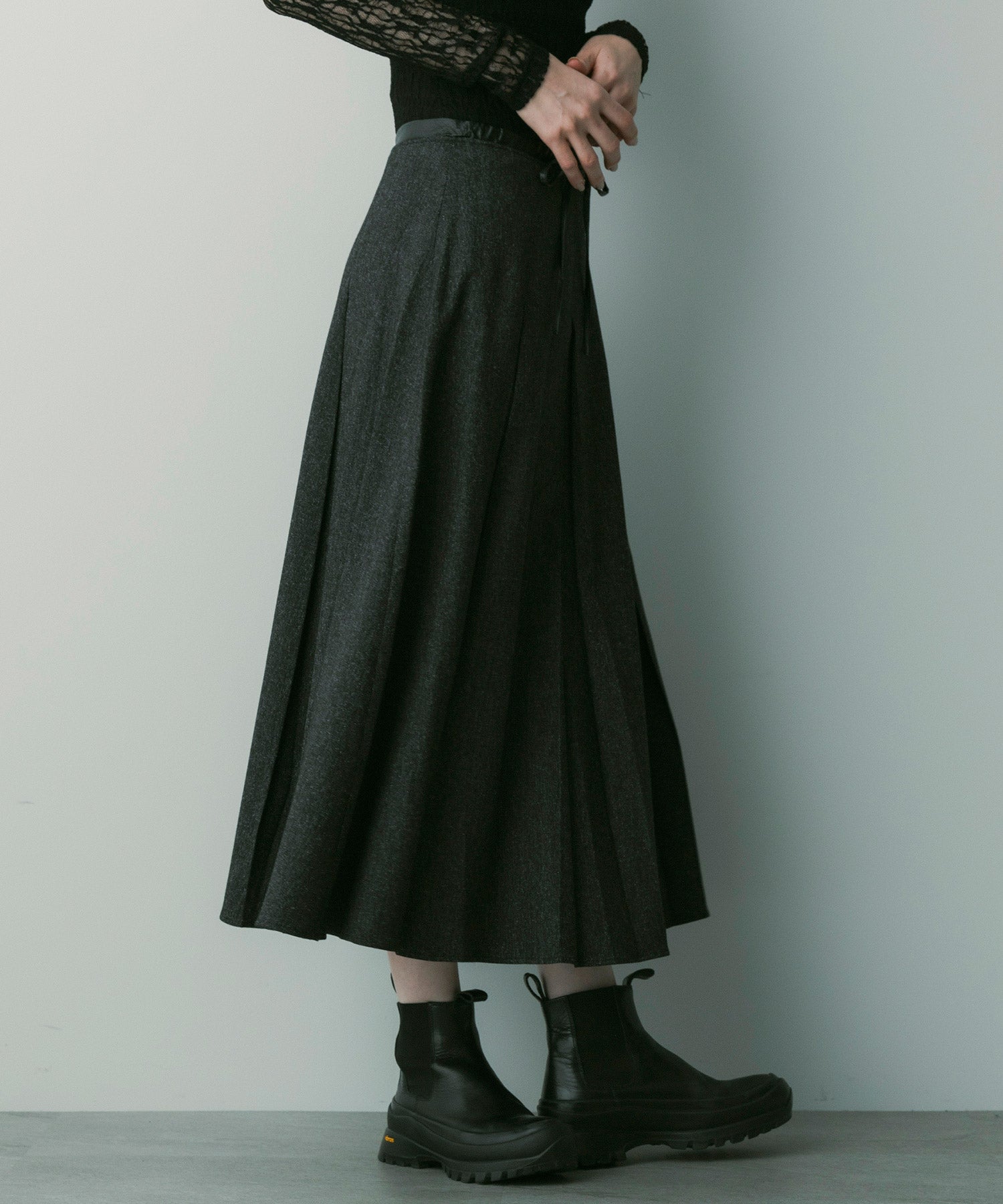 【12月上旬お届け予約商品】フレアプリーツスカート