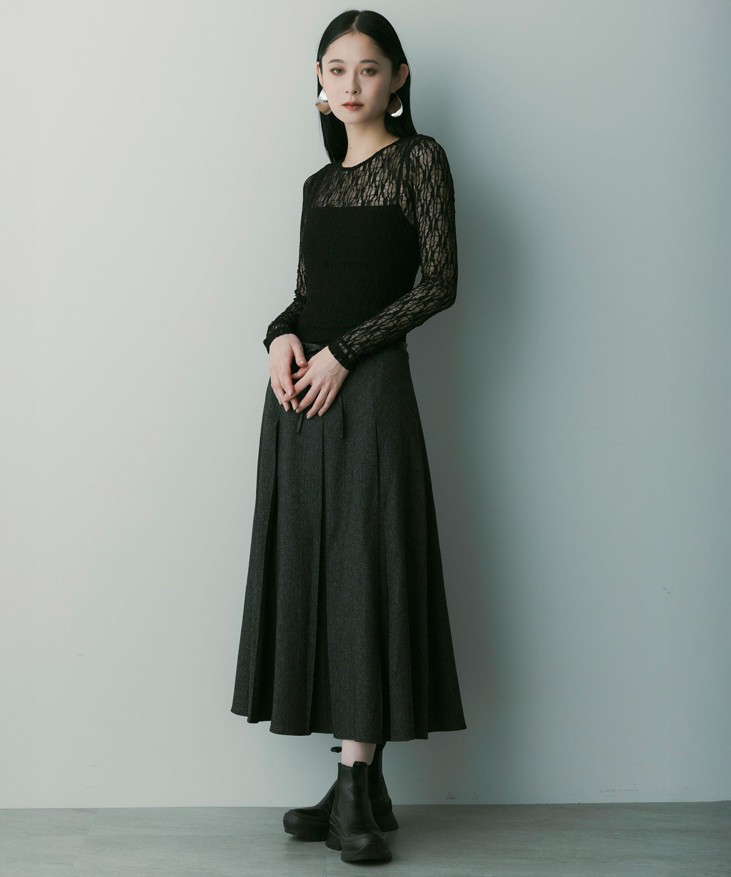 フレアプリーツスカート