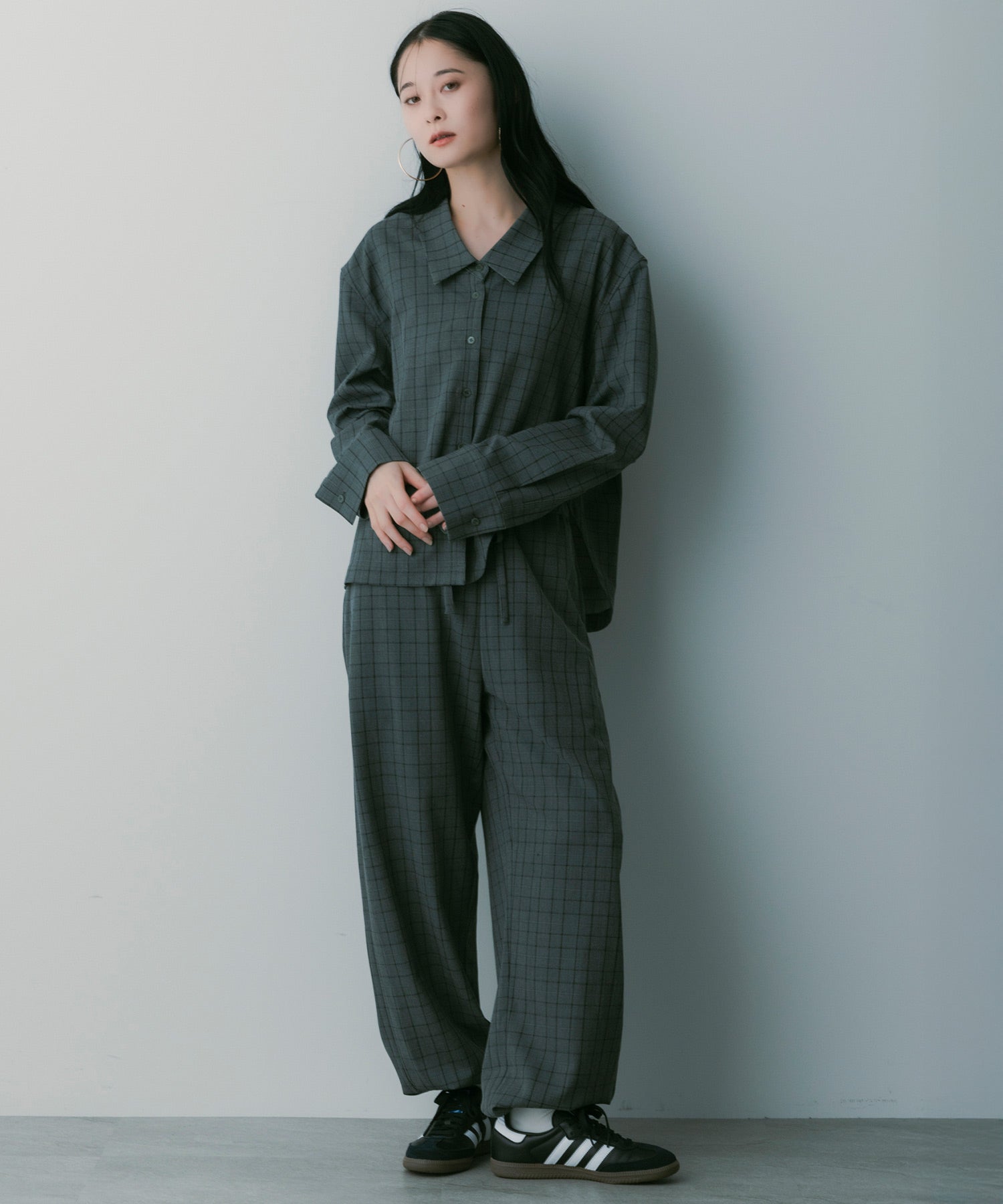 イージーチェックパンツ