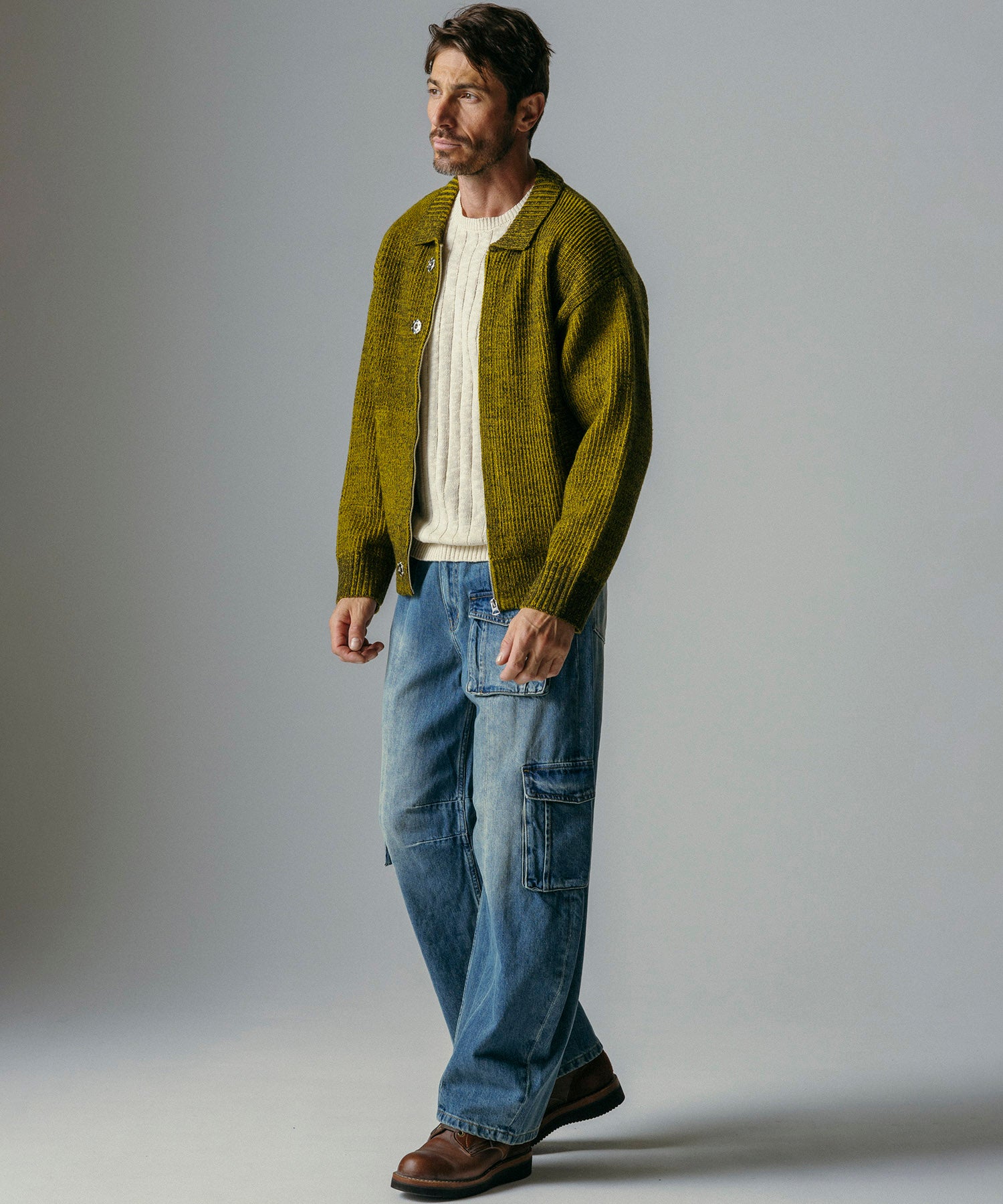 【12月上旬お届け予約商品】襟付きジップアップブルゾン