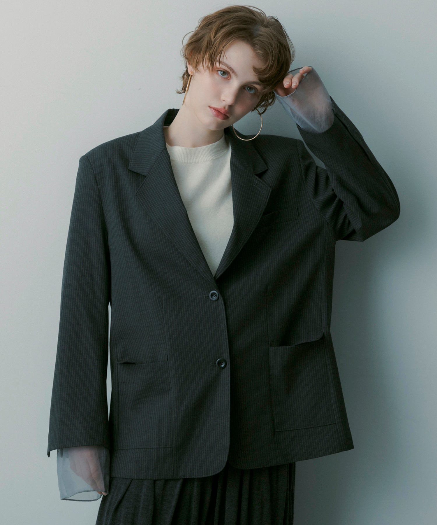 テーラードレイヤードジャケット