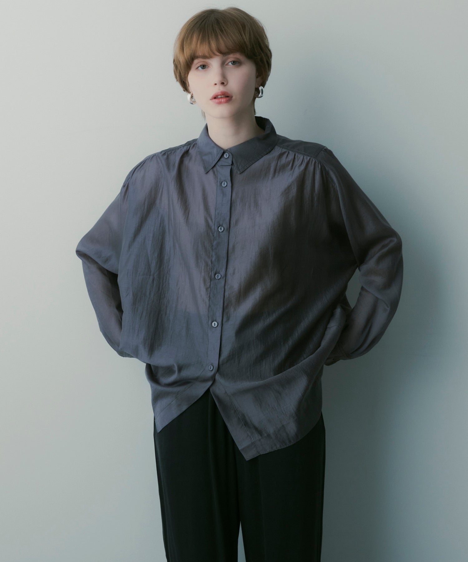 オーバーサイズ シアーシャツ