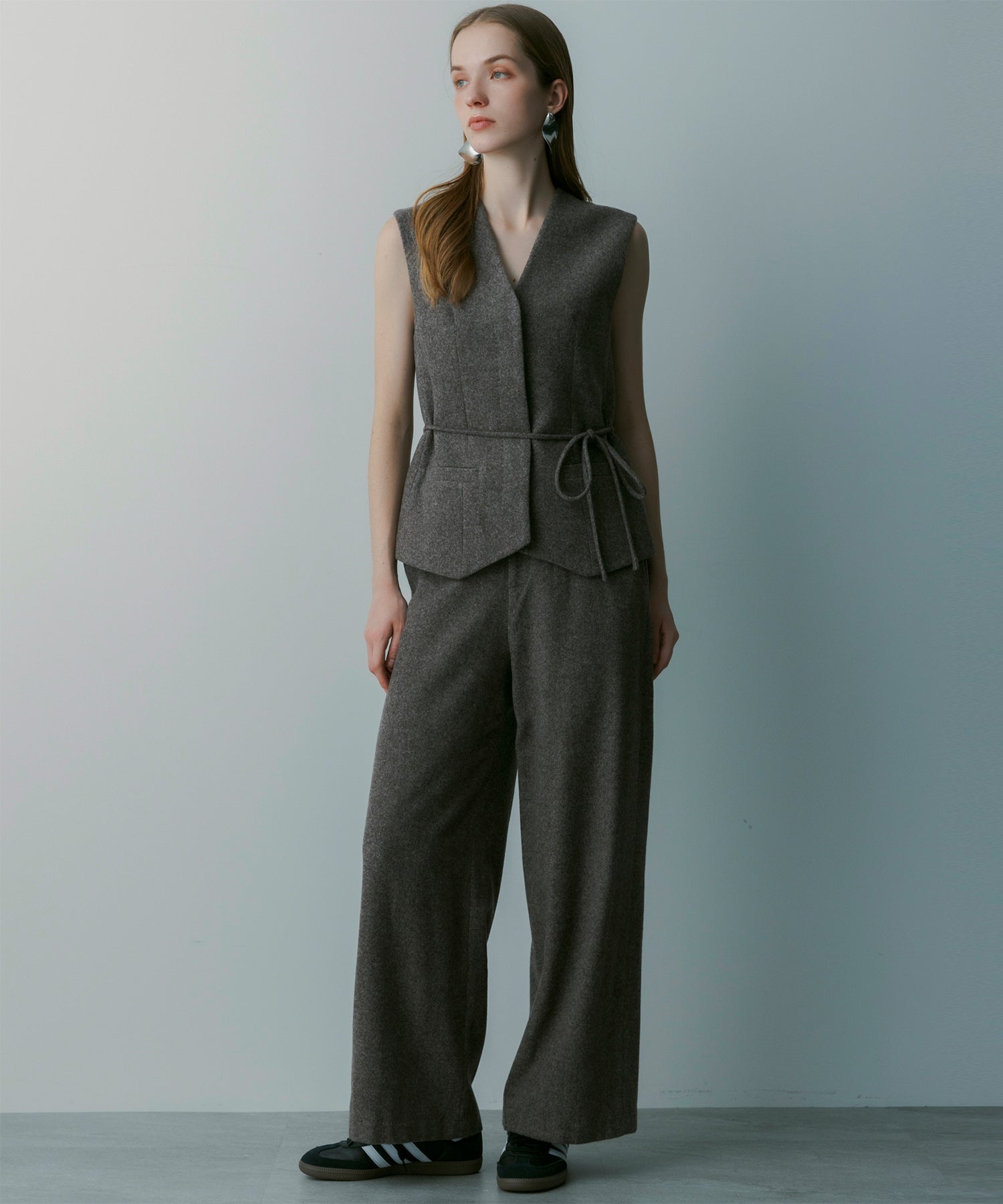 【3月中旬お届け予約商品】ヘリンボーン ウールジレ