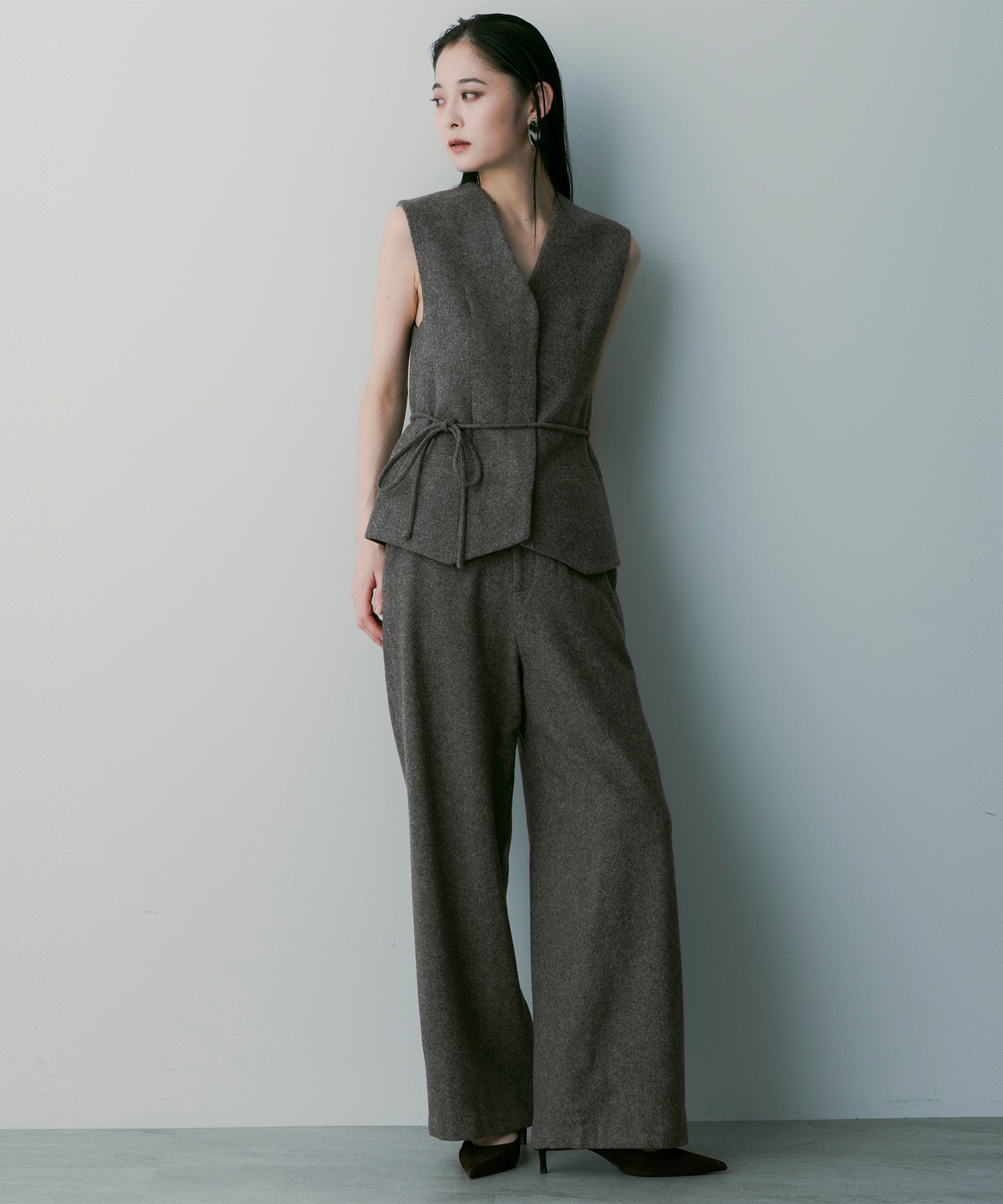 【3月中旬お届け予約商品】ヘリンボーン ウールジレ