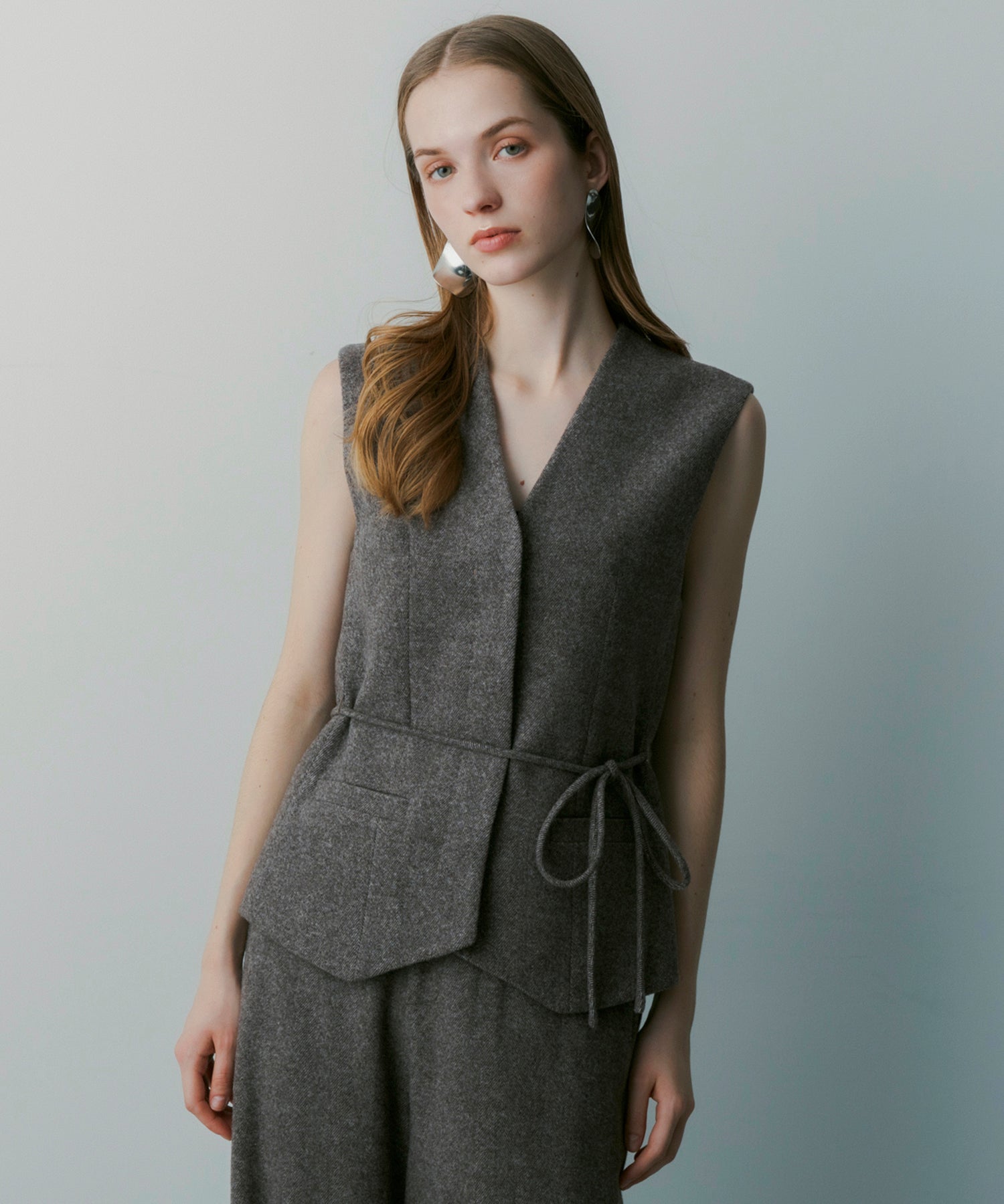 【3月中旬お届け予約商品】ヘリンボーン ウールジレ