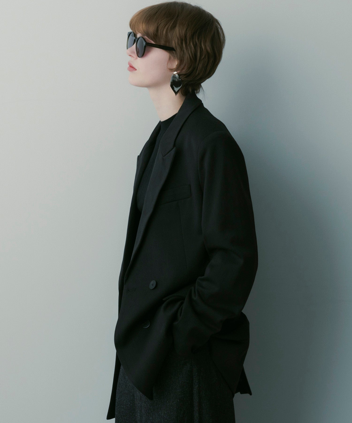 【12月上旬お届け予約商品】ウールブレンド ピークドラペルジャケット