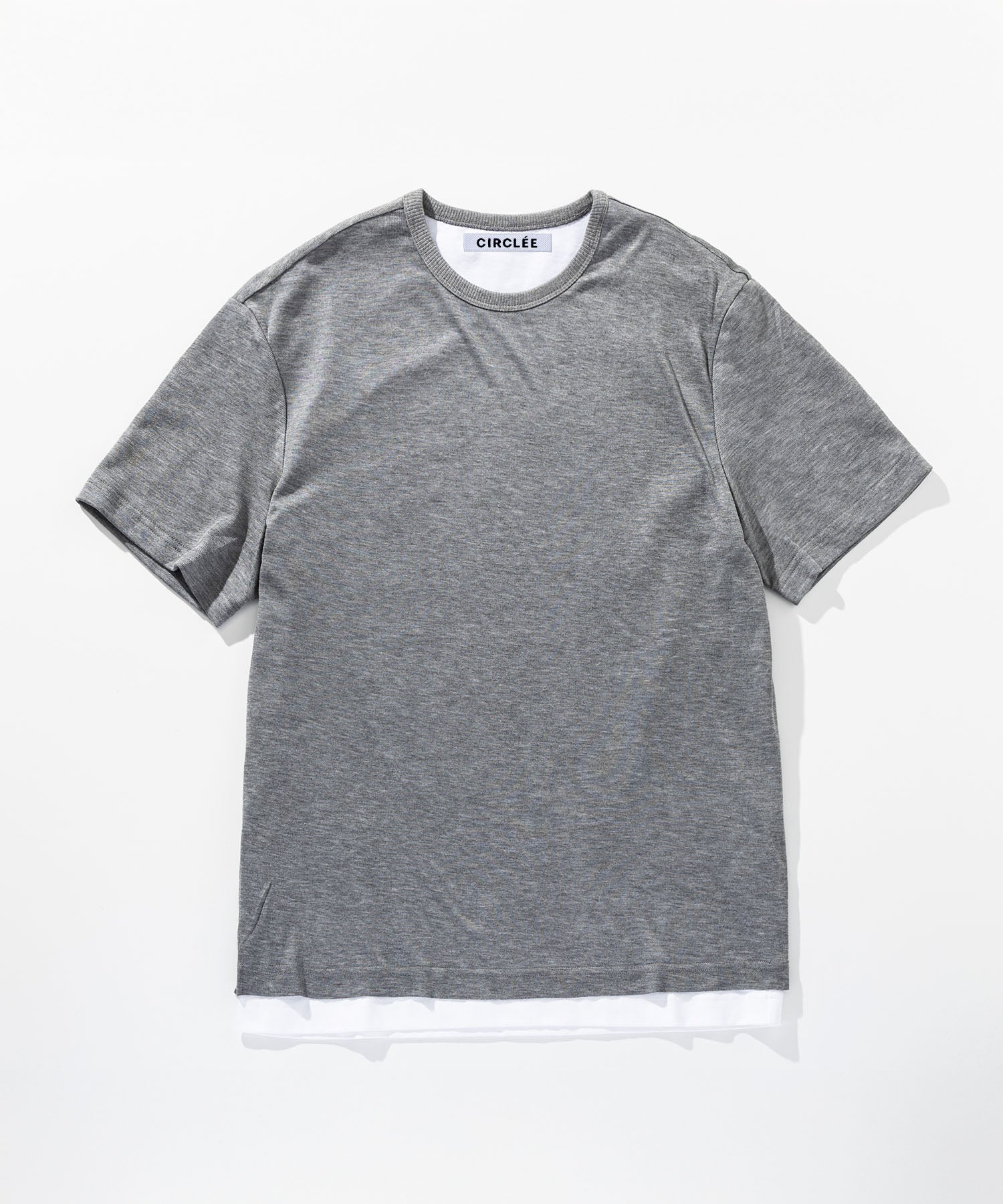 レイヤード風 クルーネックTシャツ