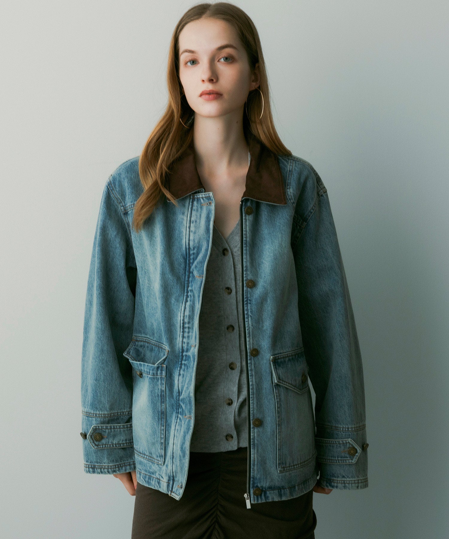 【12月上旬お届け予約商品】ヴィンテージウォッシュデニムジャケット