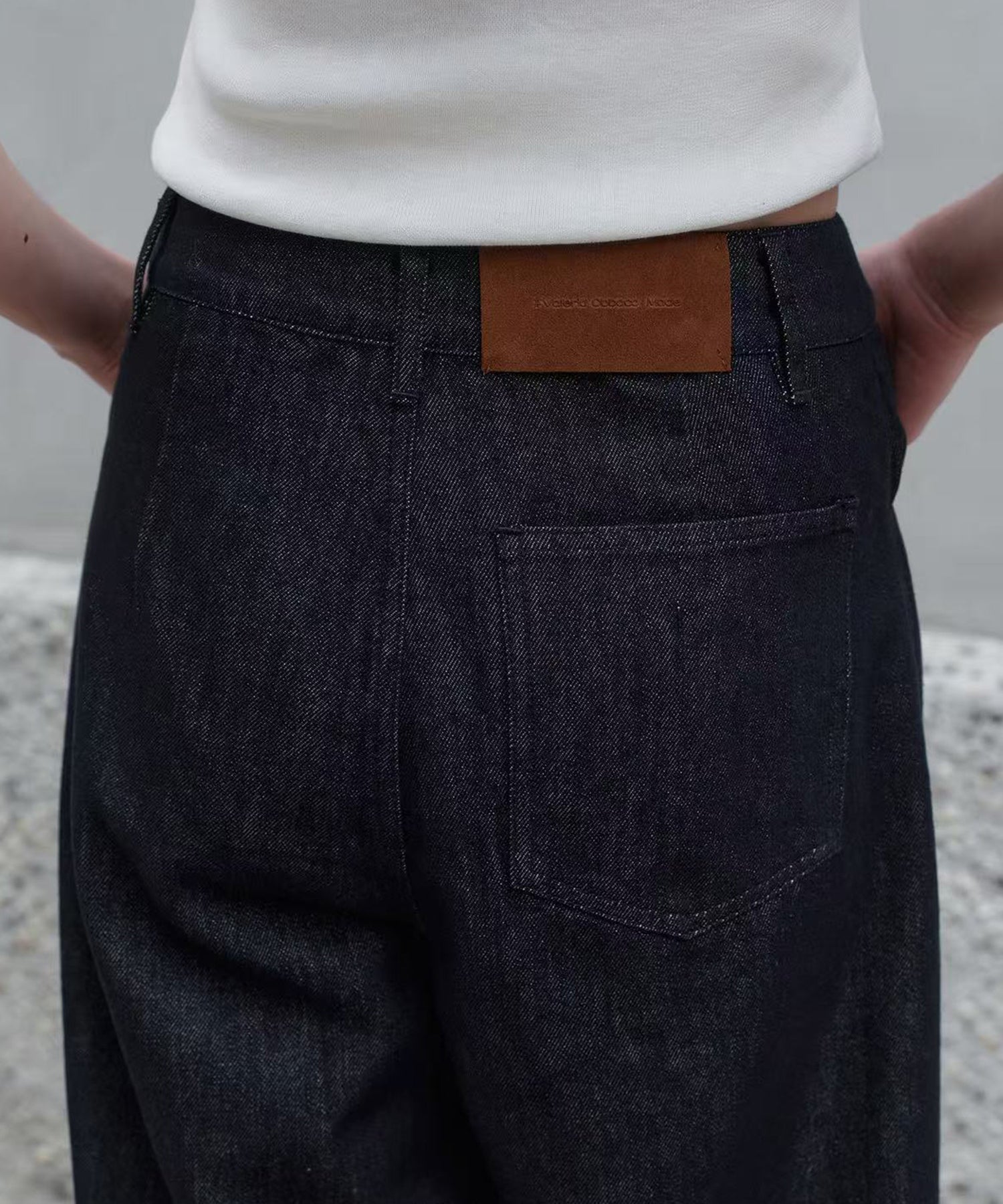 【6月中旬届け予約商品】ワイドデニムパンツ
