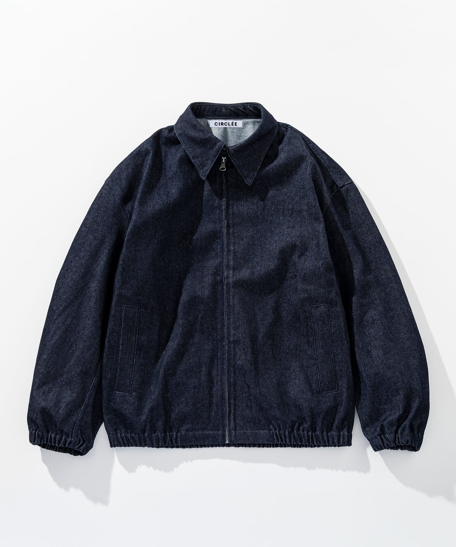 オープンカラー ジップアップブルゾン