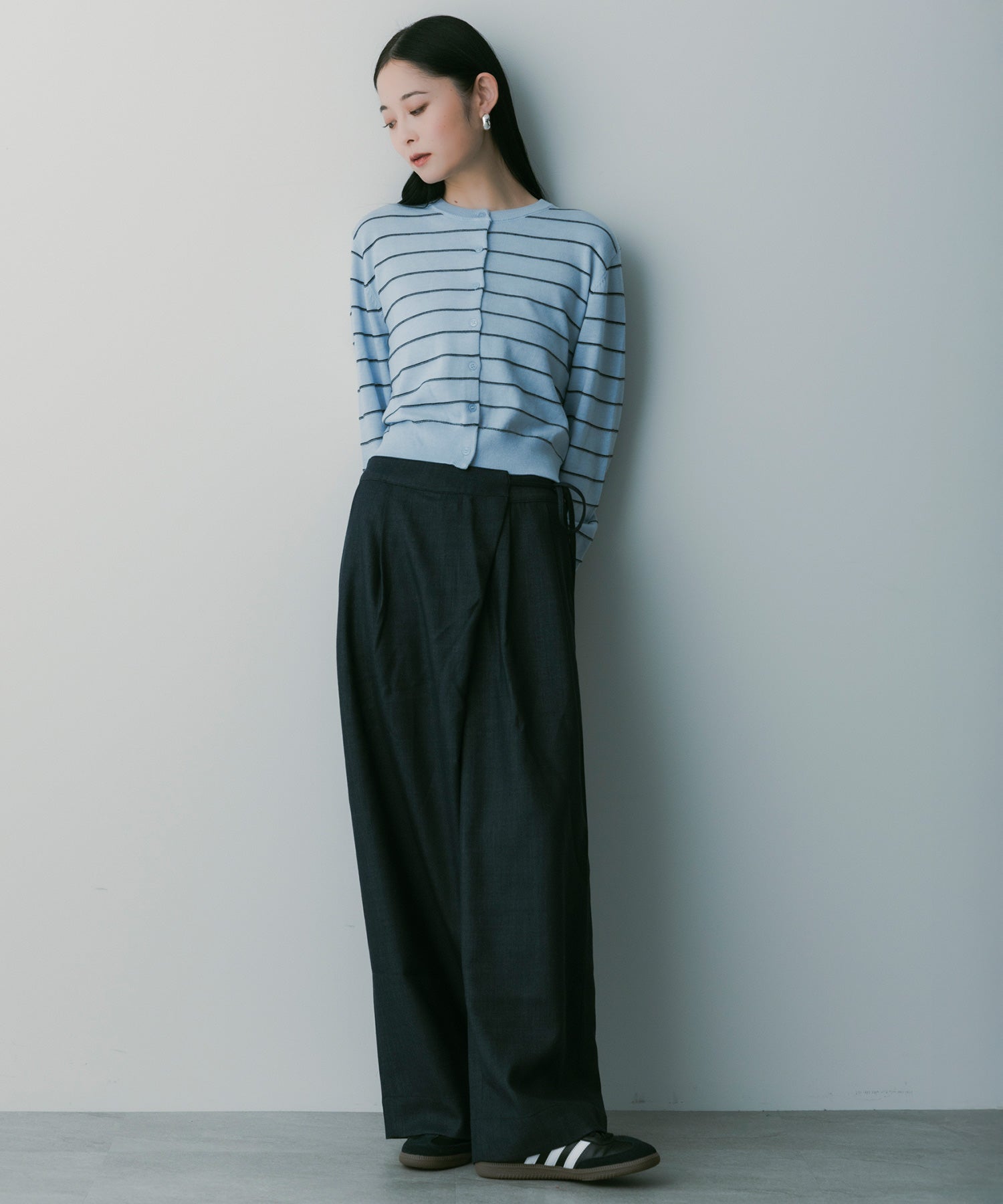 【3月中旬お届け予約商品】ウールブレンド ラップパンツ