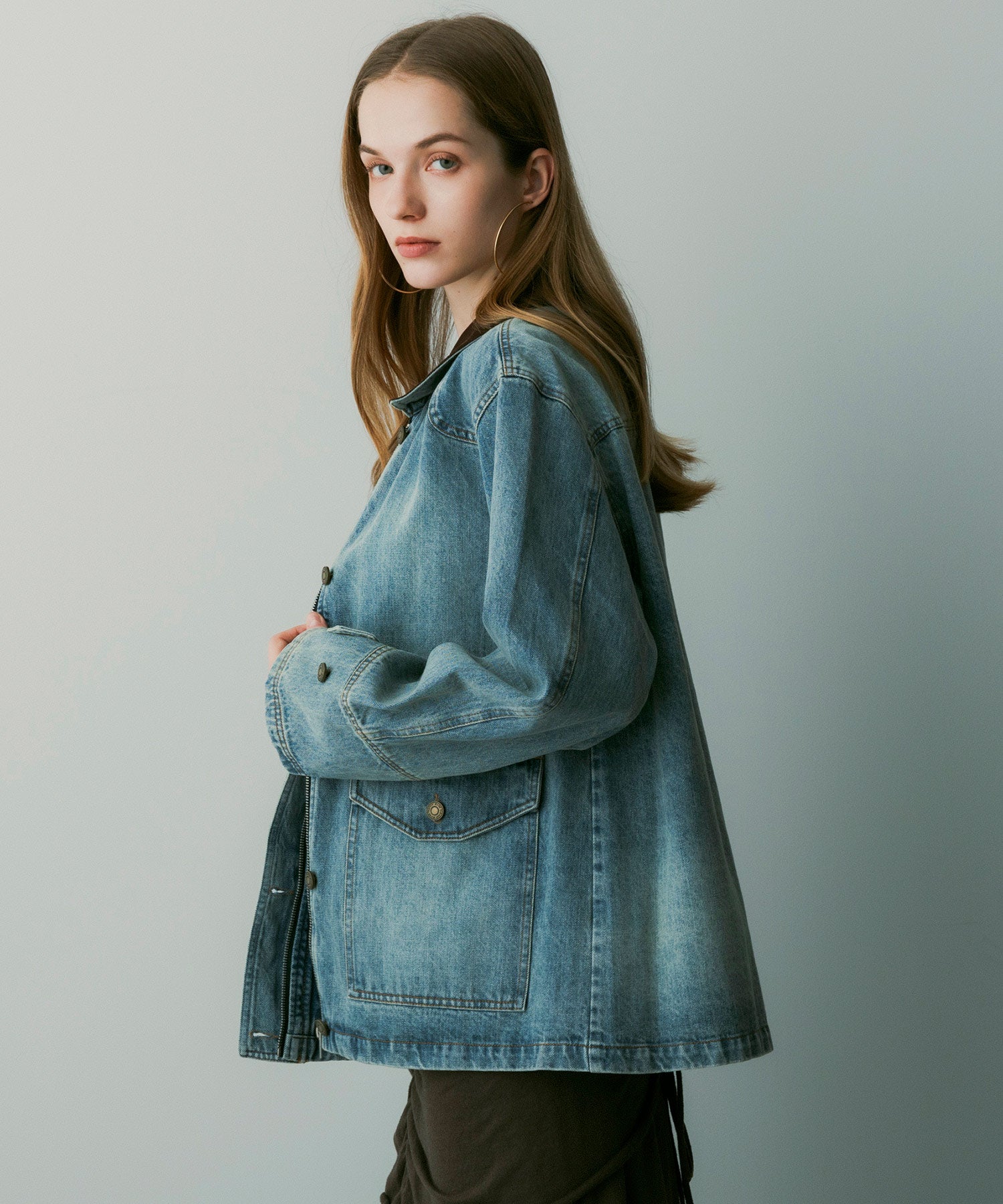 【12月上旬お届け予約商品】ヴィンテージウォッシュデニムジャケット