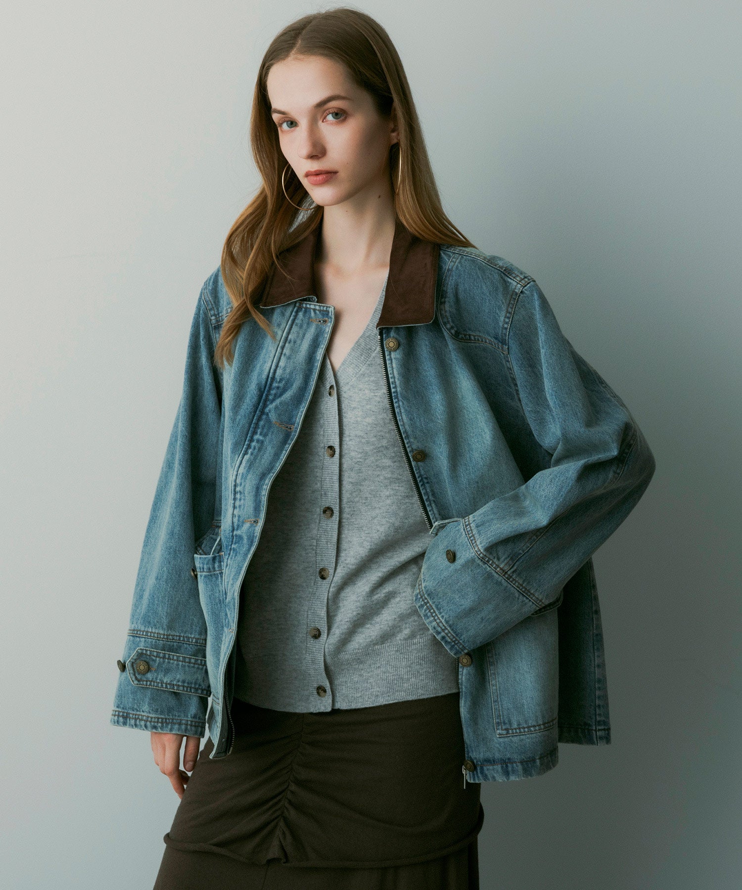 【12月上旬お届け予約商品】ヴィンテージウォッシュデニムジャケット
