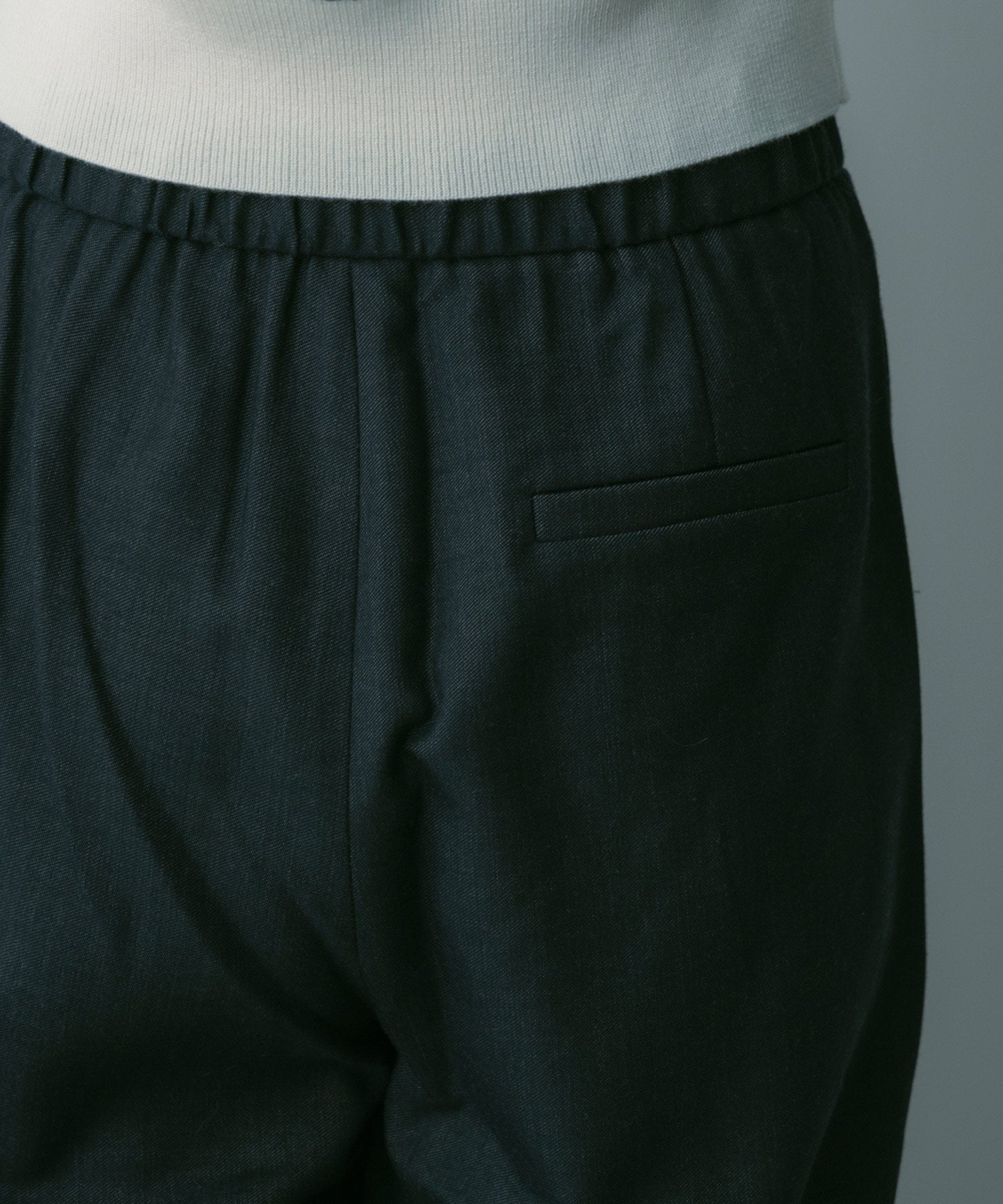 【3月中旬お届け予約商品】ウールブレンド イージーパンツ