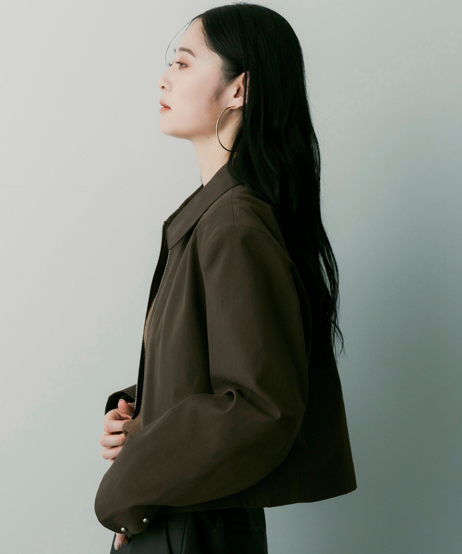 クロップドジップジャケット