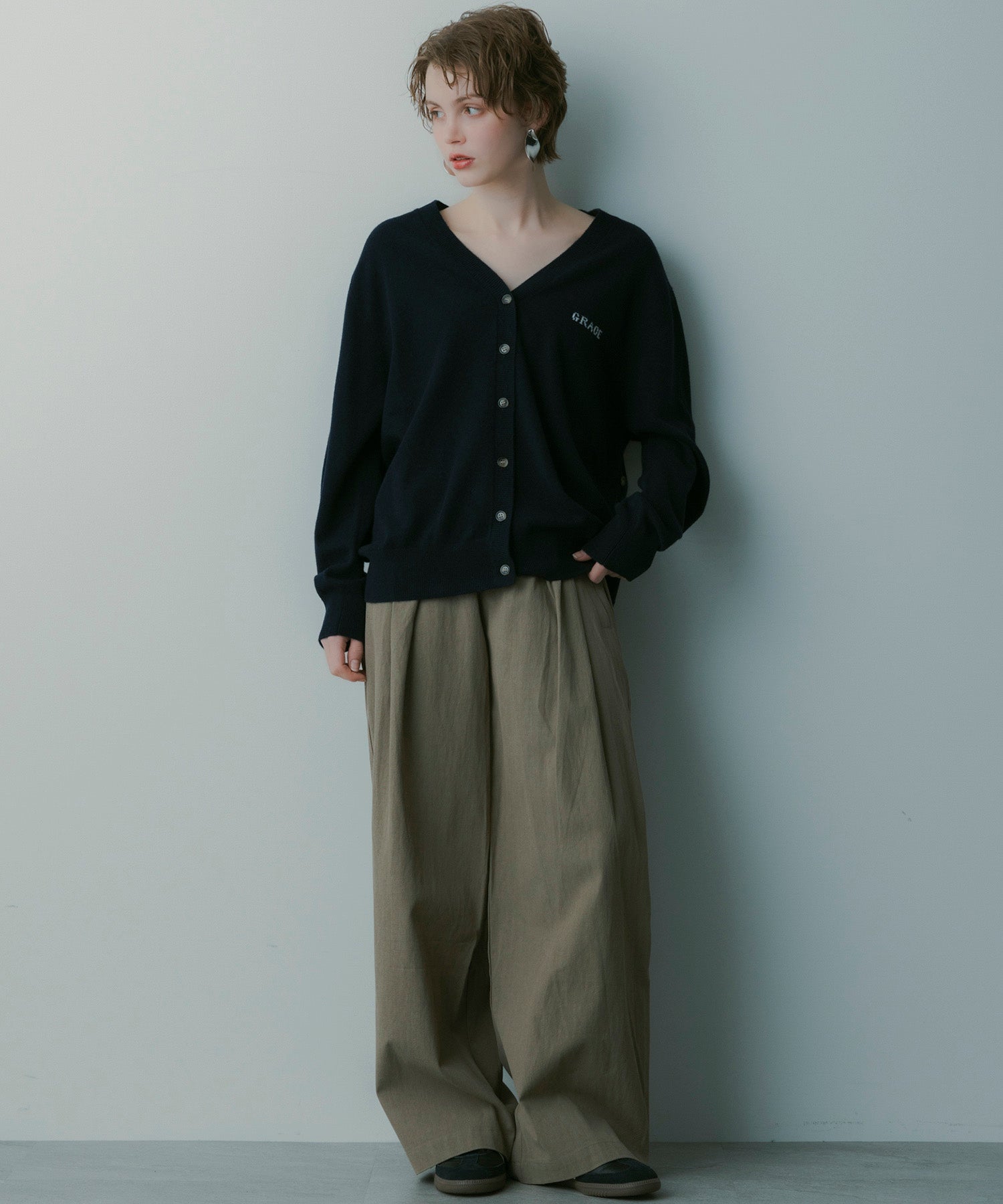 シルクブレンド イージーパンツ