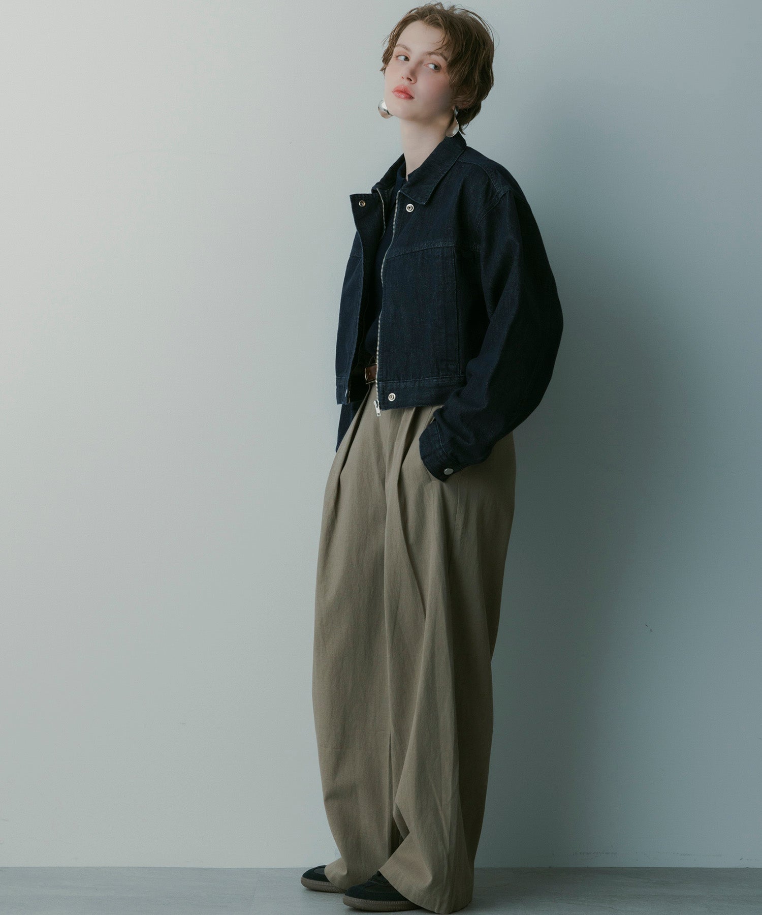 シルクブレンド イージーパンツ