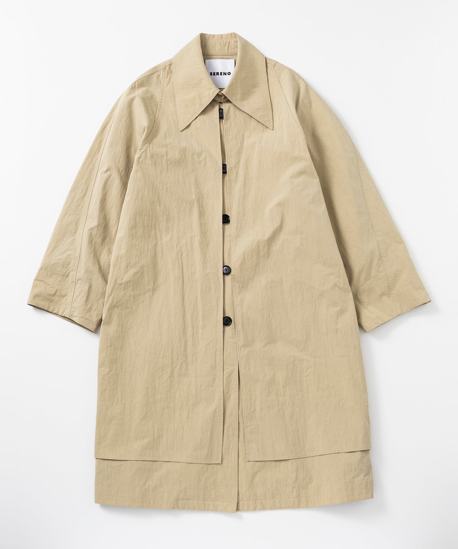 レイヤードロングコート