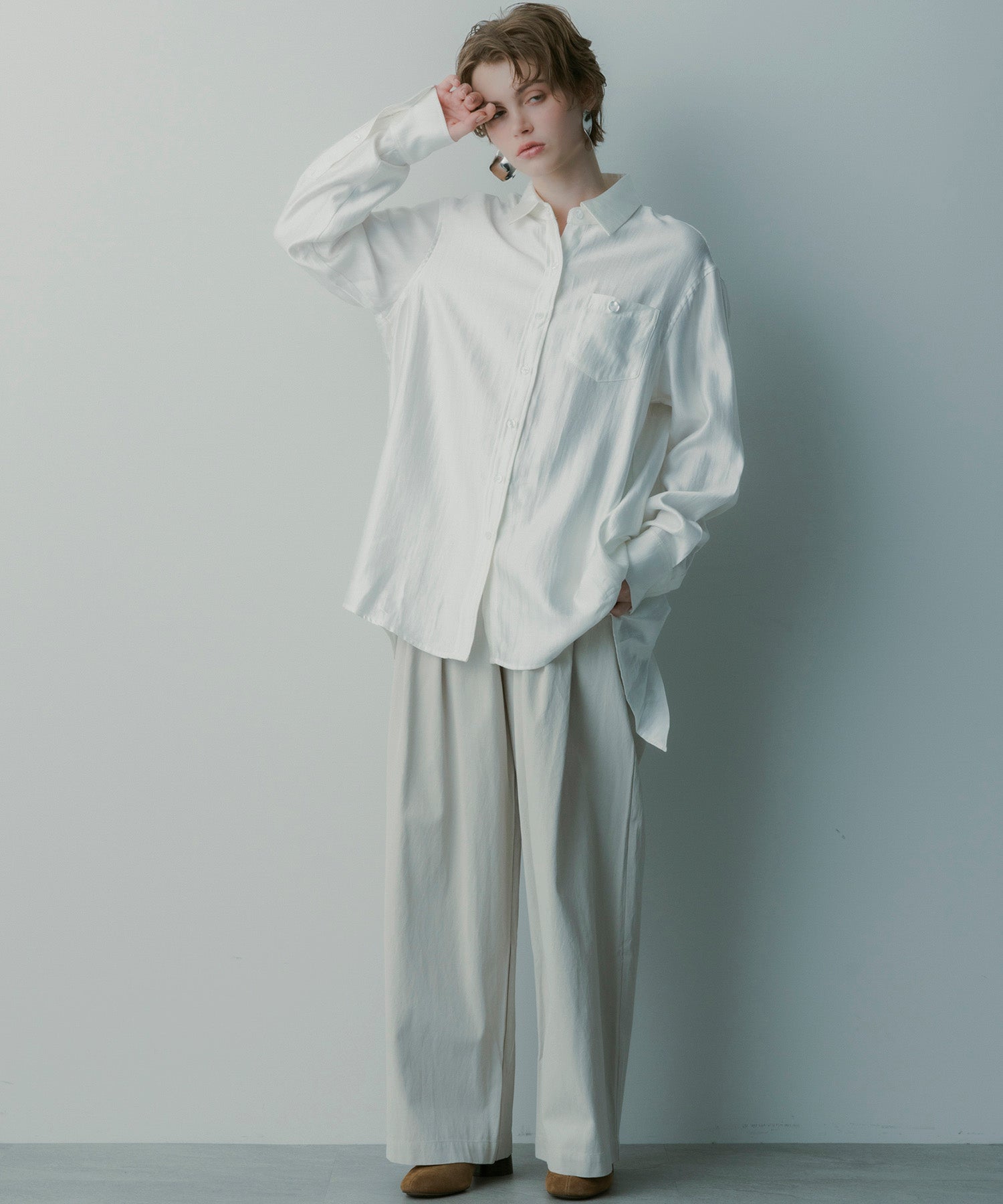 シルクブレンド イージーパンツ