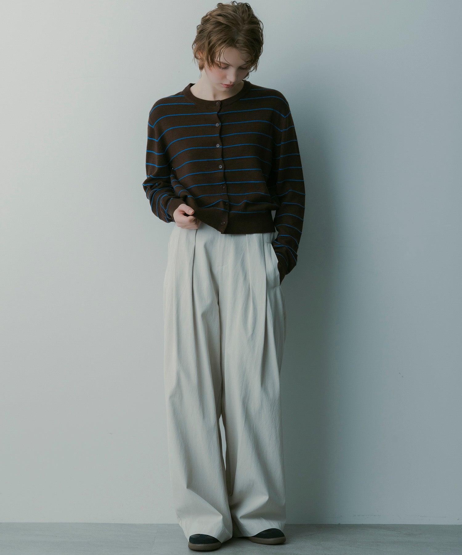 シルクブレンド イージーパンツ