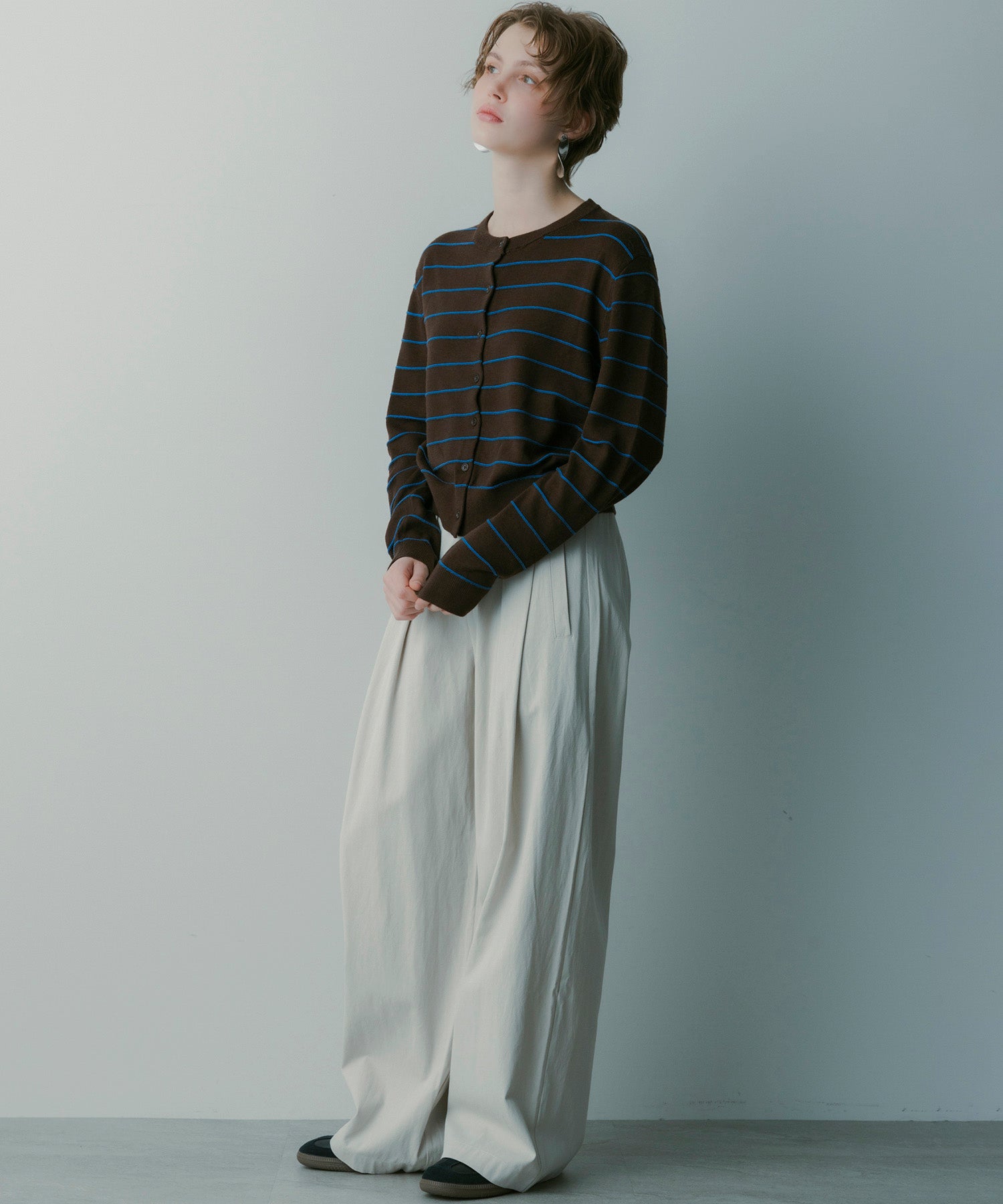 シルクブレンド イージーパンツ