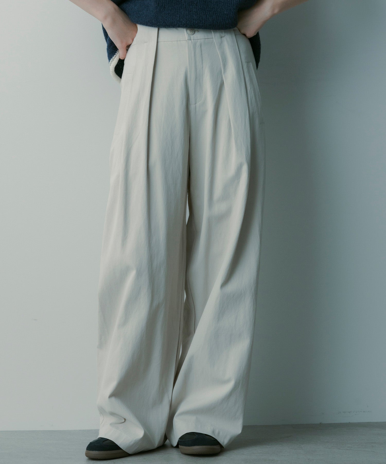 シルクブレンド イージーパンツ