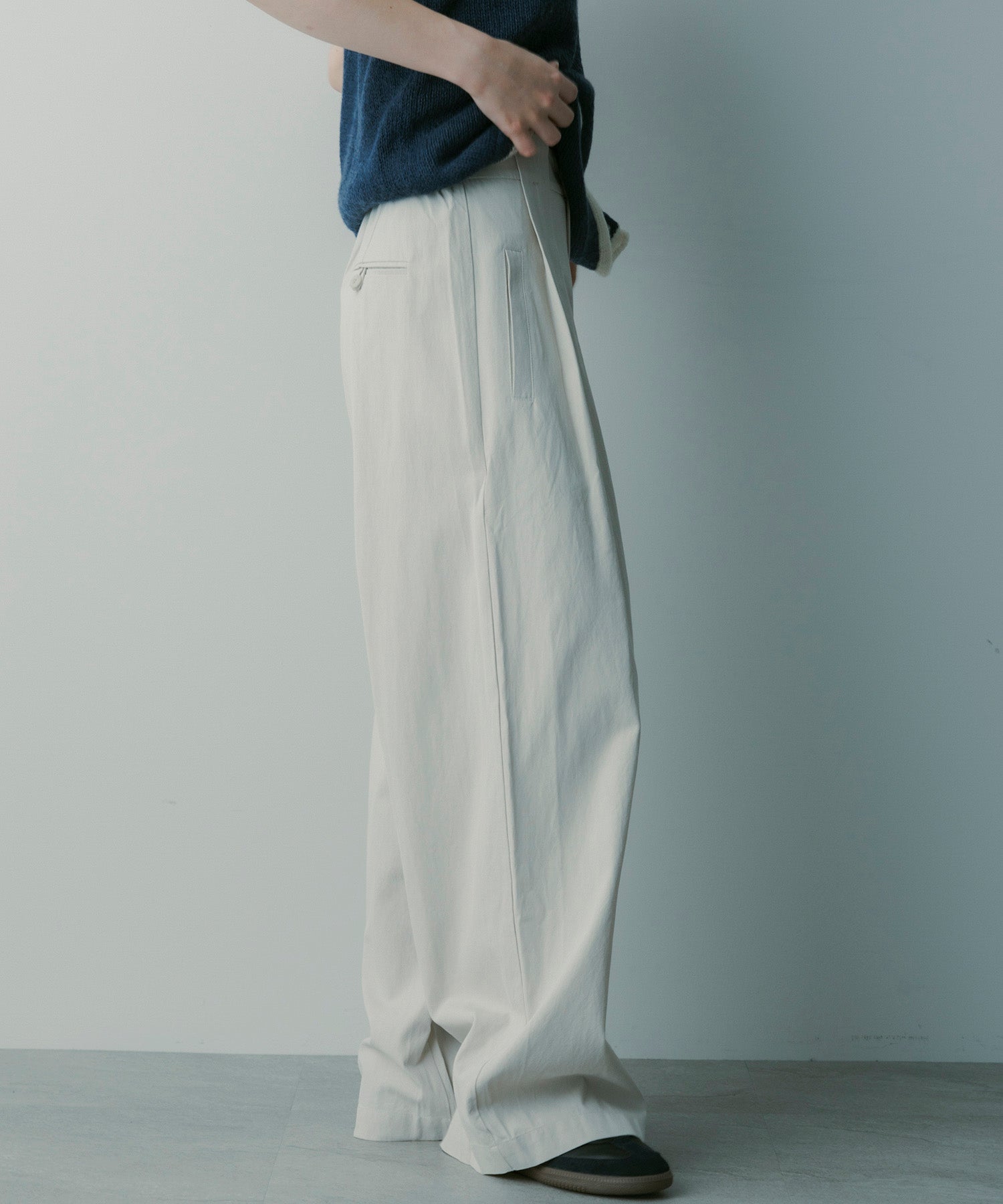 シルクブレンド イージーパンツ