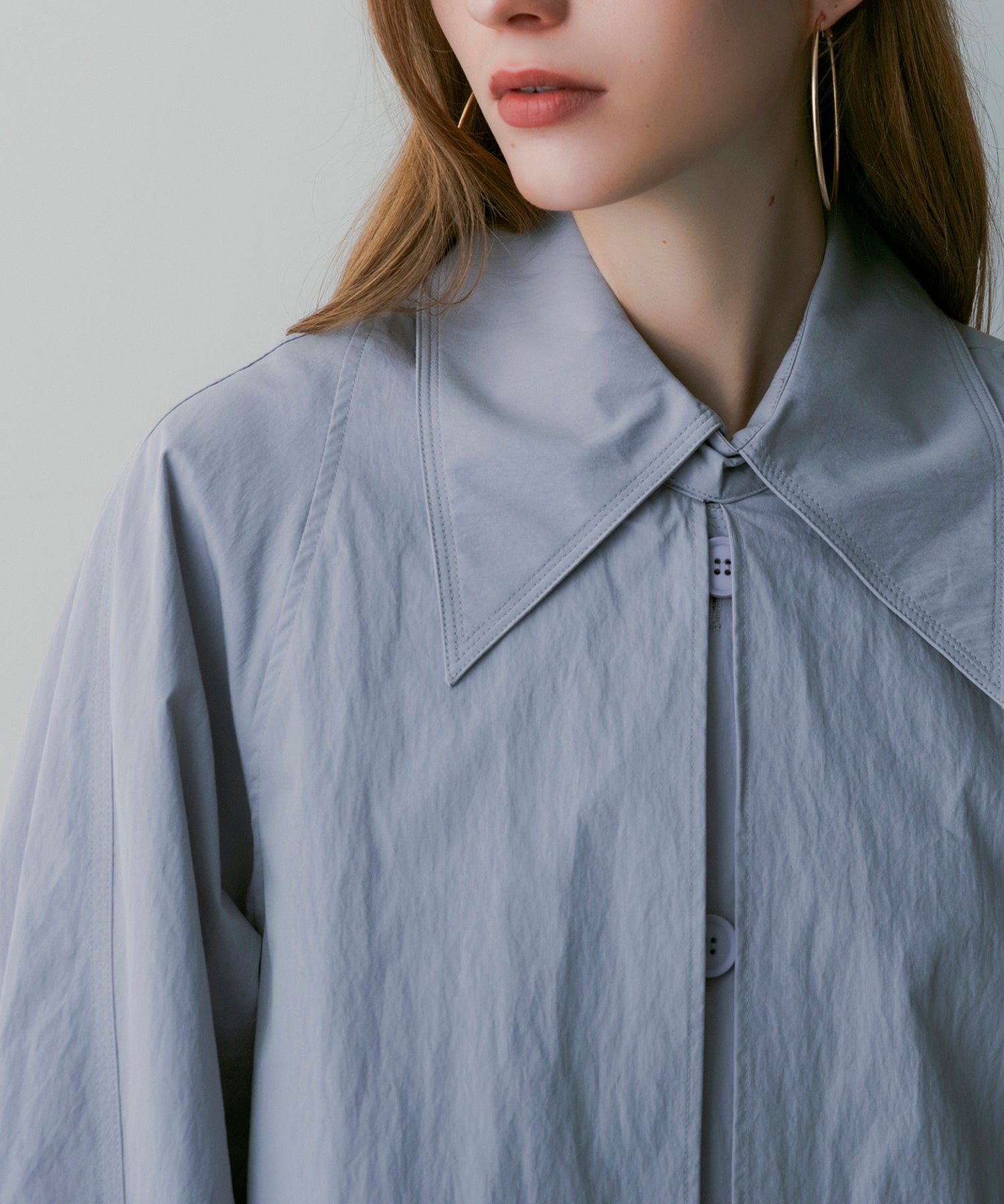 レイヤードロングコート