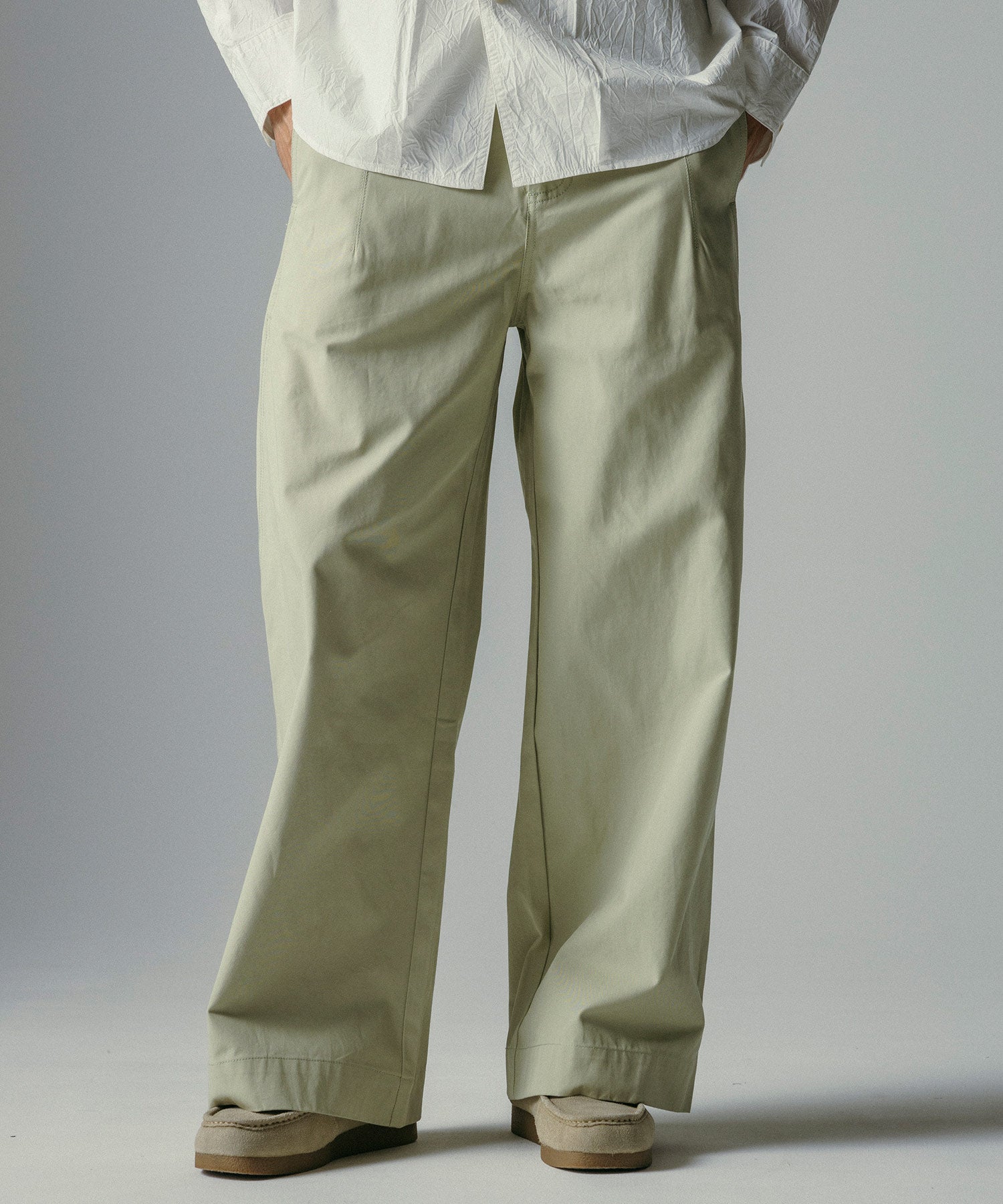 コットン ワイドパンツ