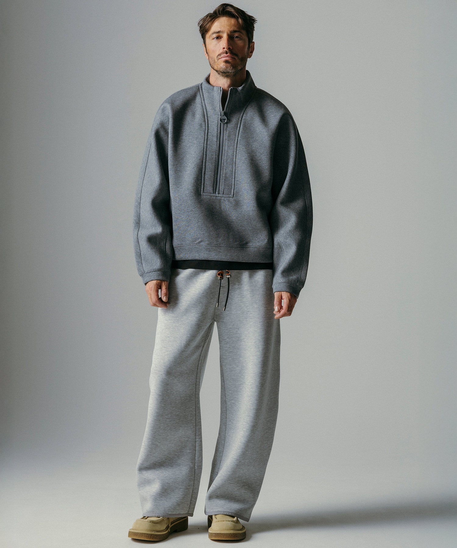 リラックス ワイドドロストパンツ