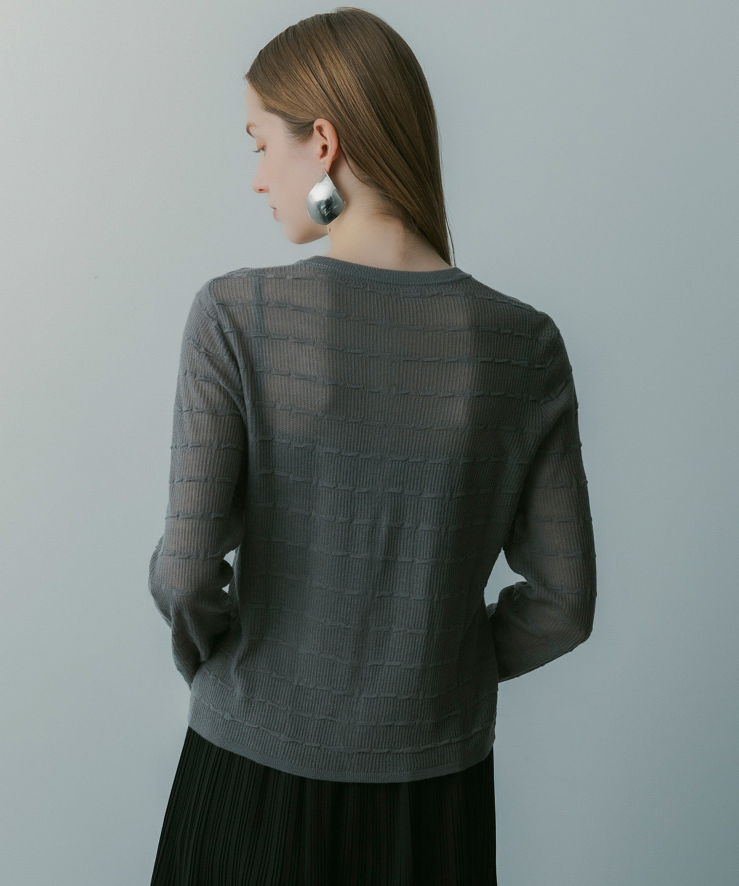 デザインニットカーディガン