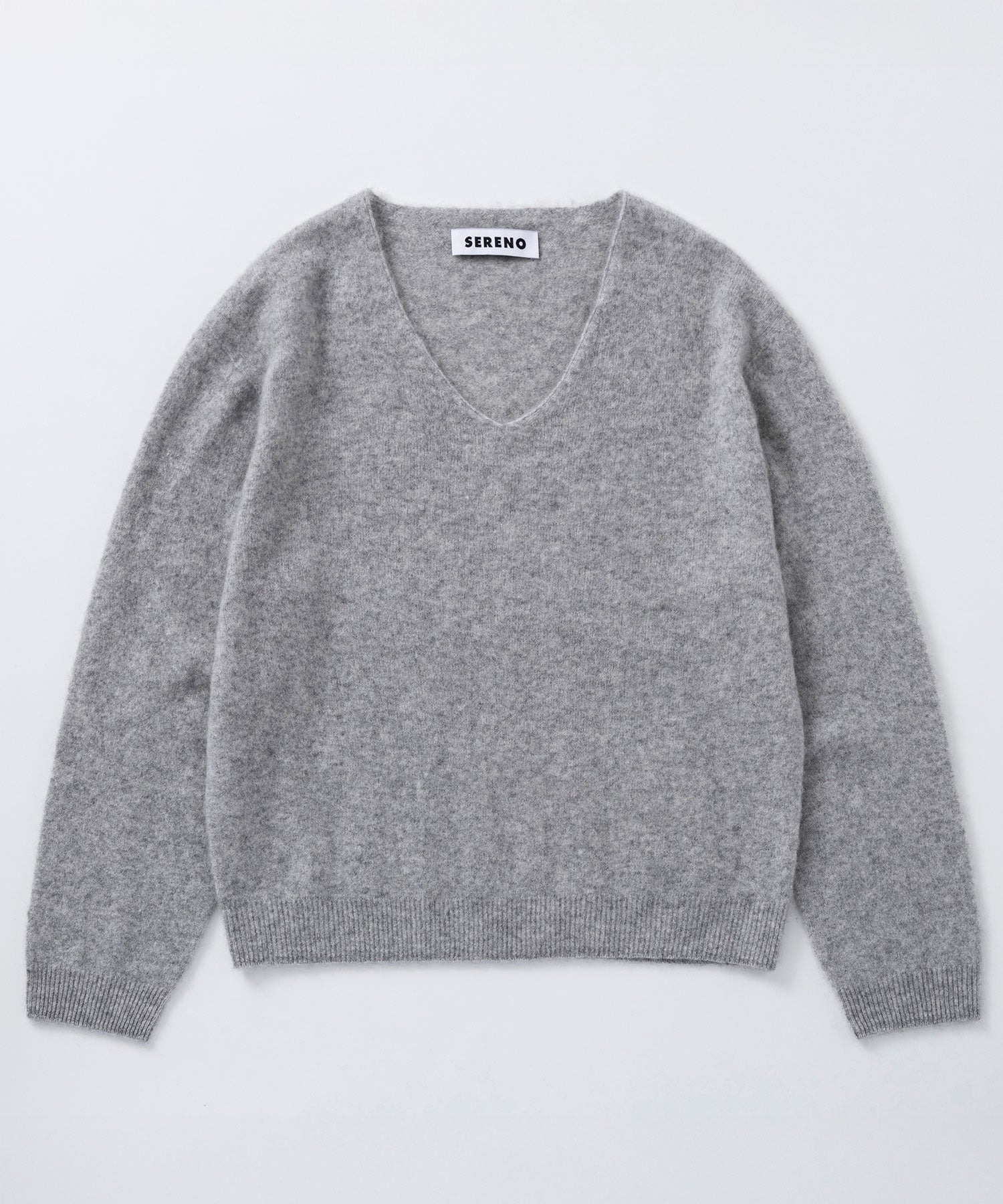 【12月上旬お届け予約商品】カシミヤブレンドVネックニット