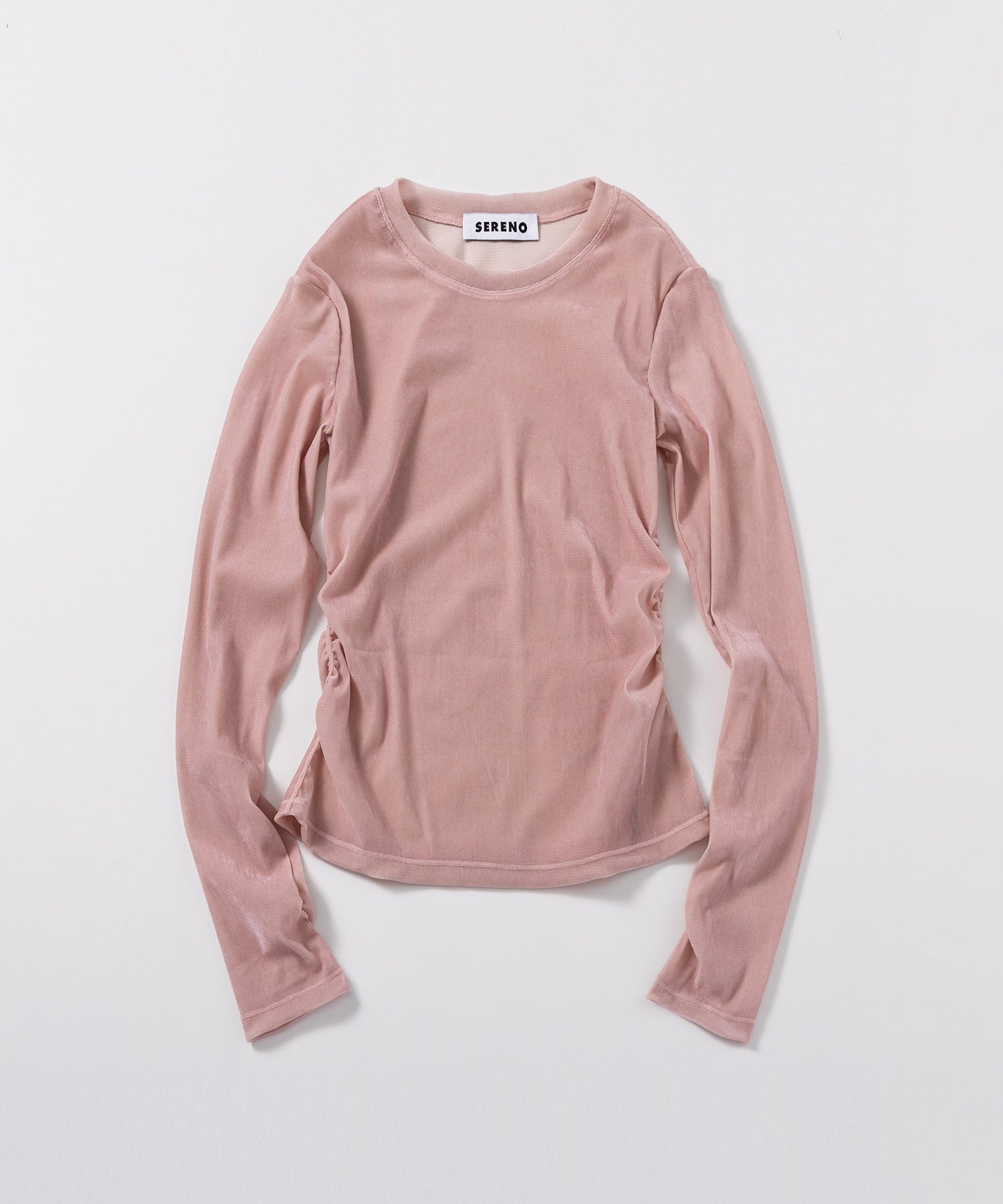 【3月中旬お届け予約商品】ロングスリーブ シアーベロアカットソー