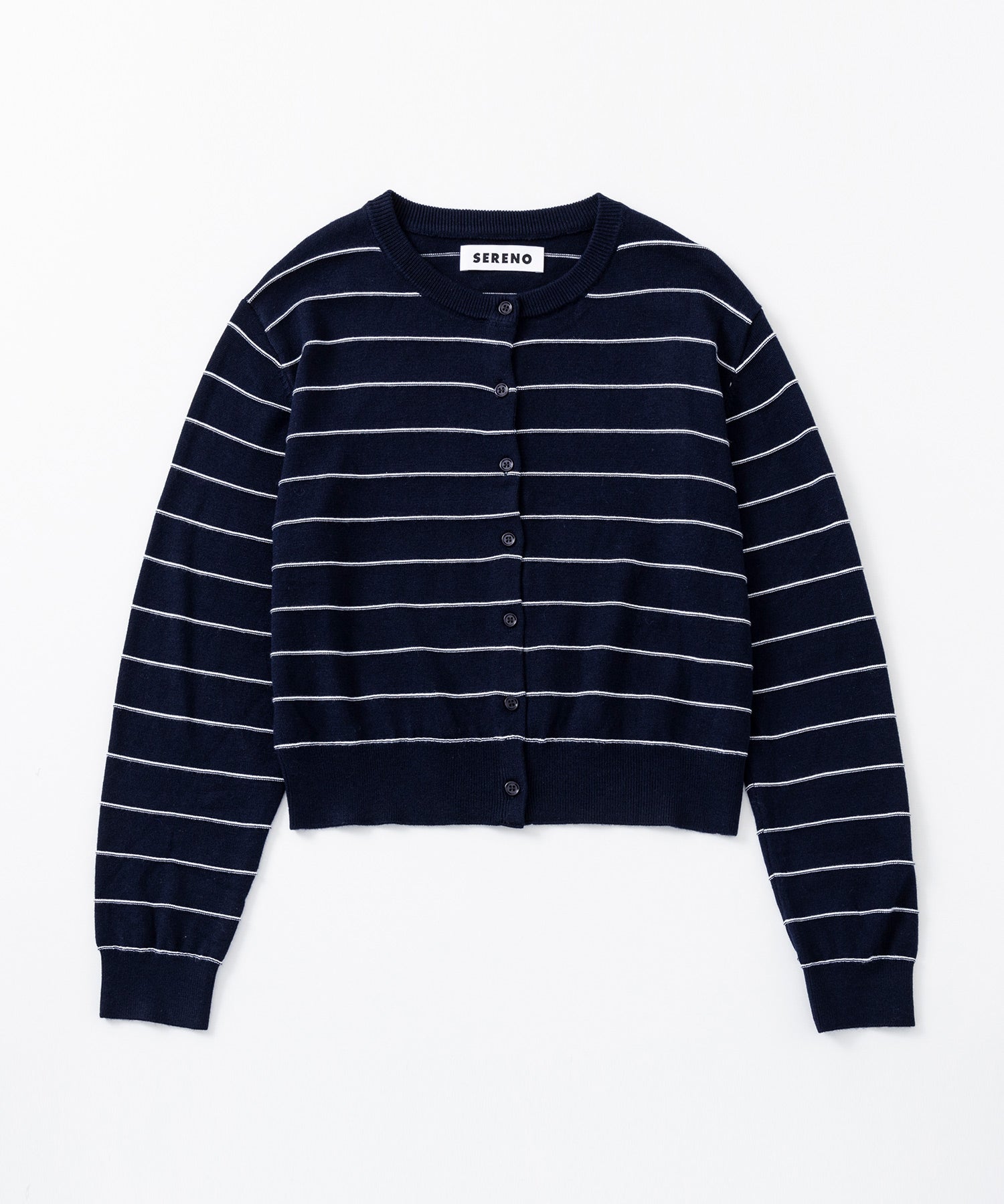 ボーダーニットカーディガン