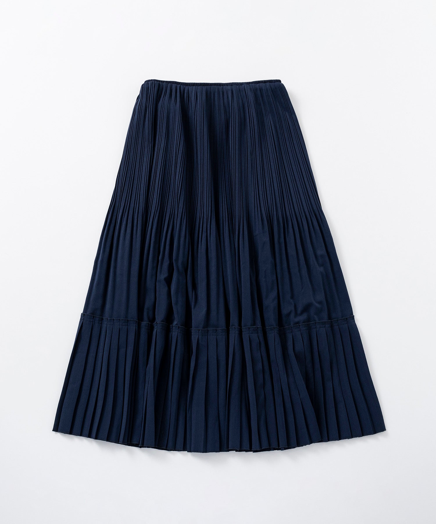 プリーツミディスカート