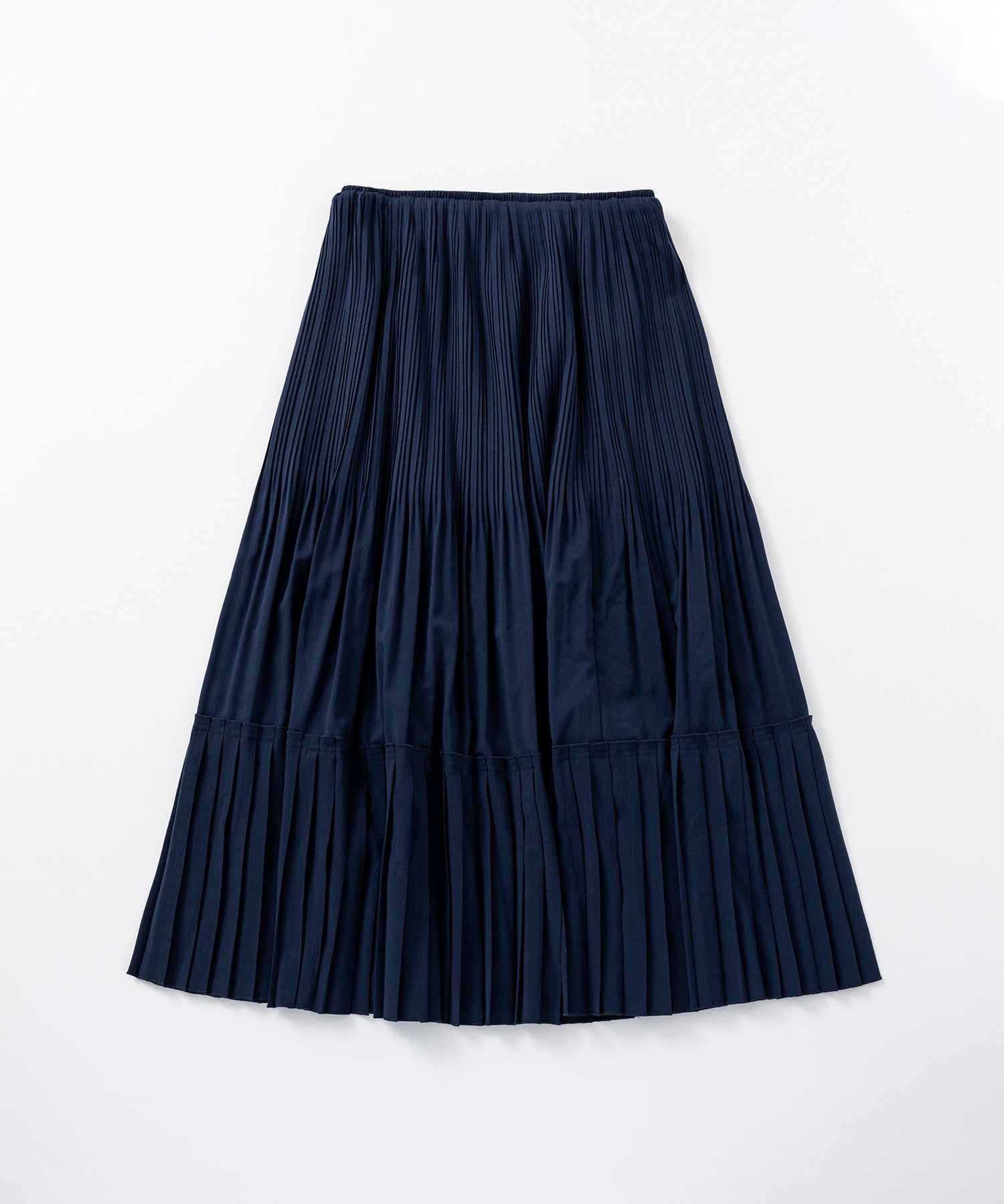 プリーツミディスカート