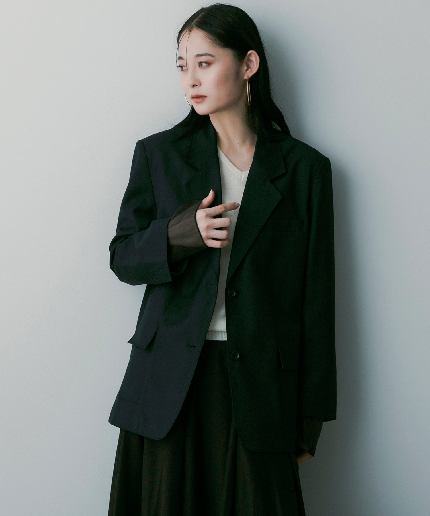 テーラードレイヤードジャケット