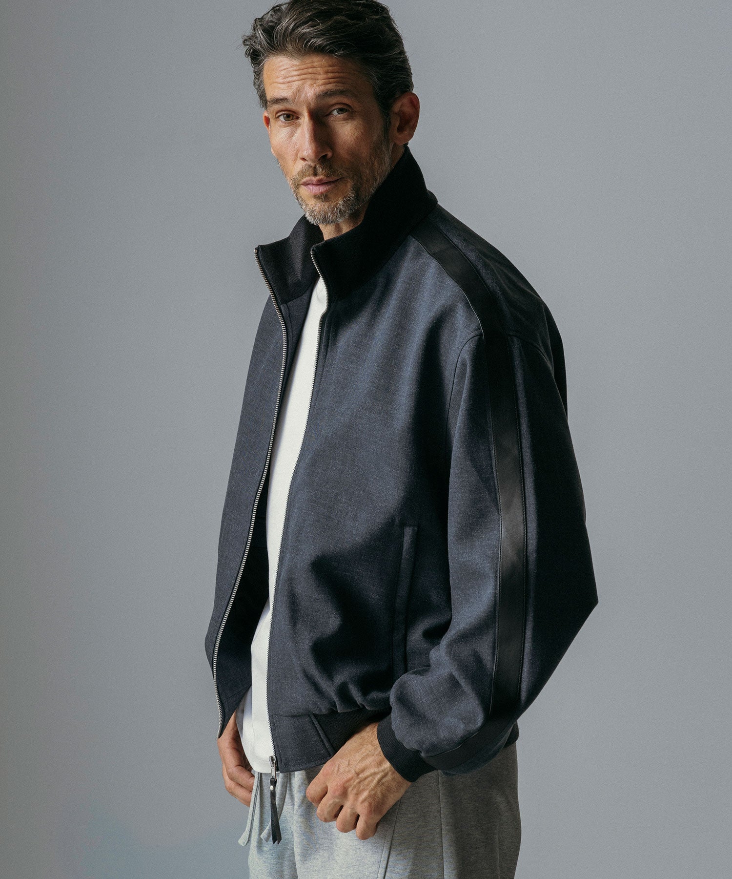 【12月上旬お届け予約商品】スタンドカラーブルゾンジャケット