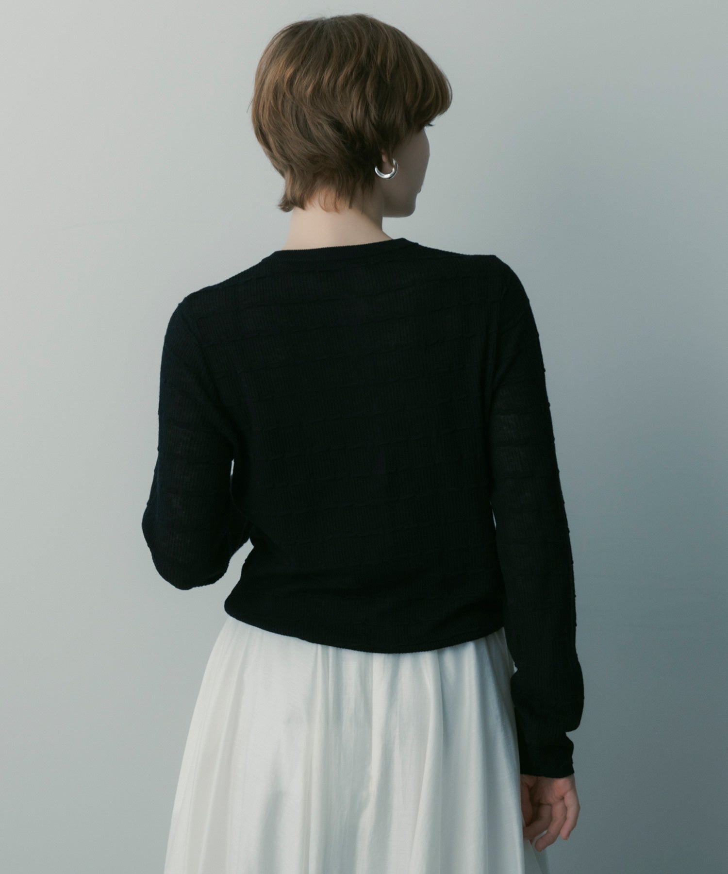 デザインニットカーディガン