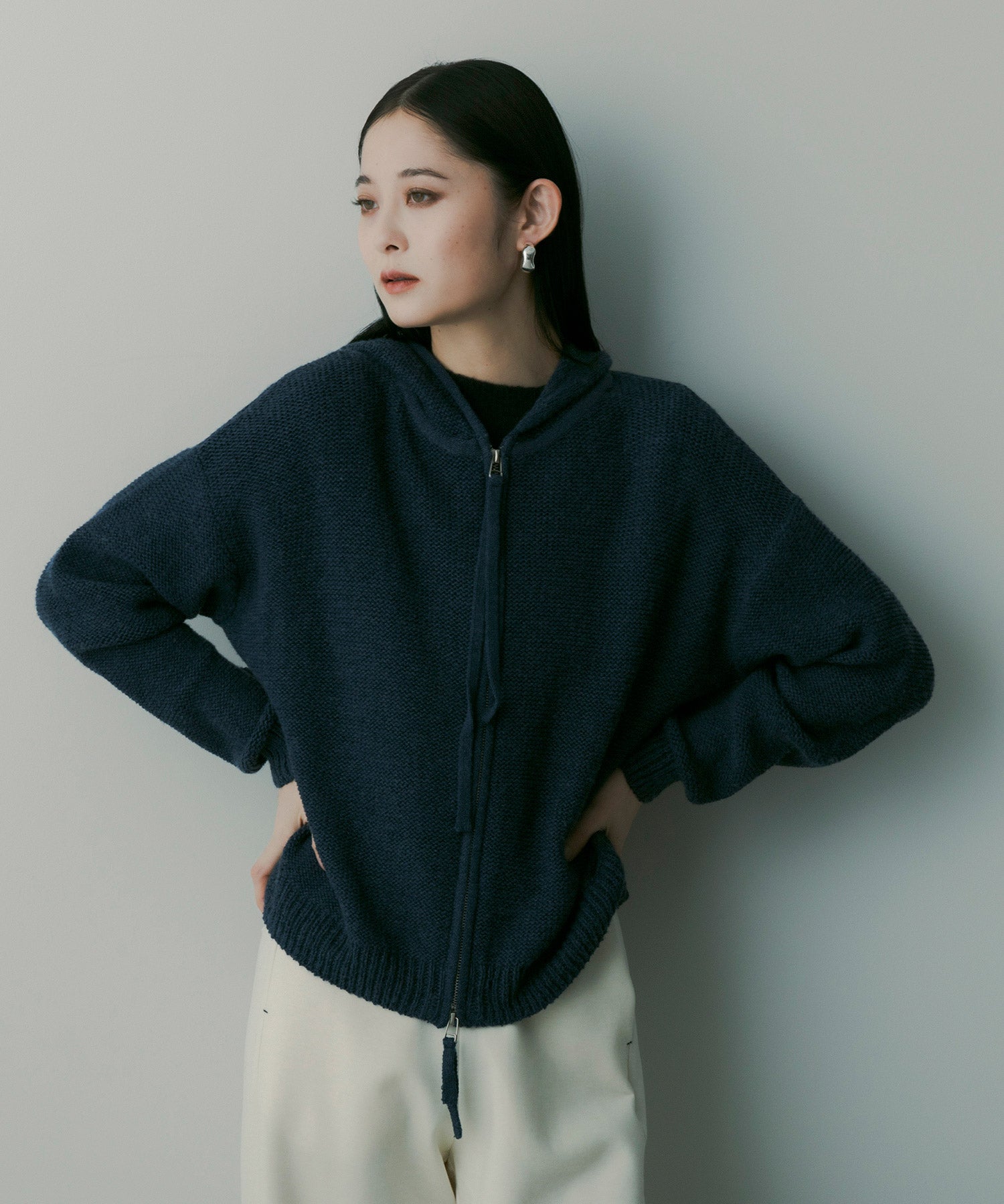 【12月上旬お届け予約商品】Wジップニットフーディー