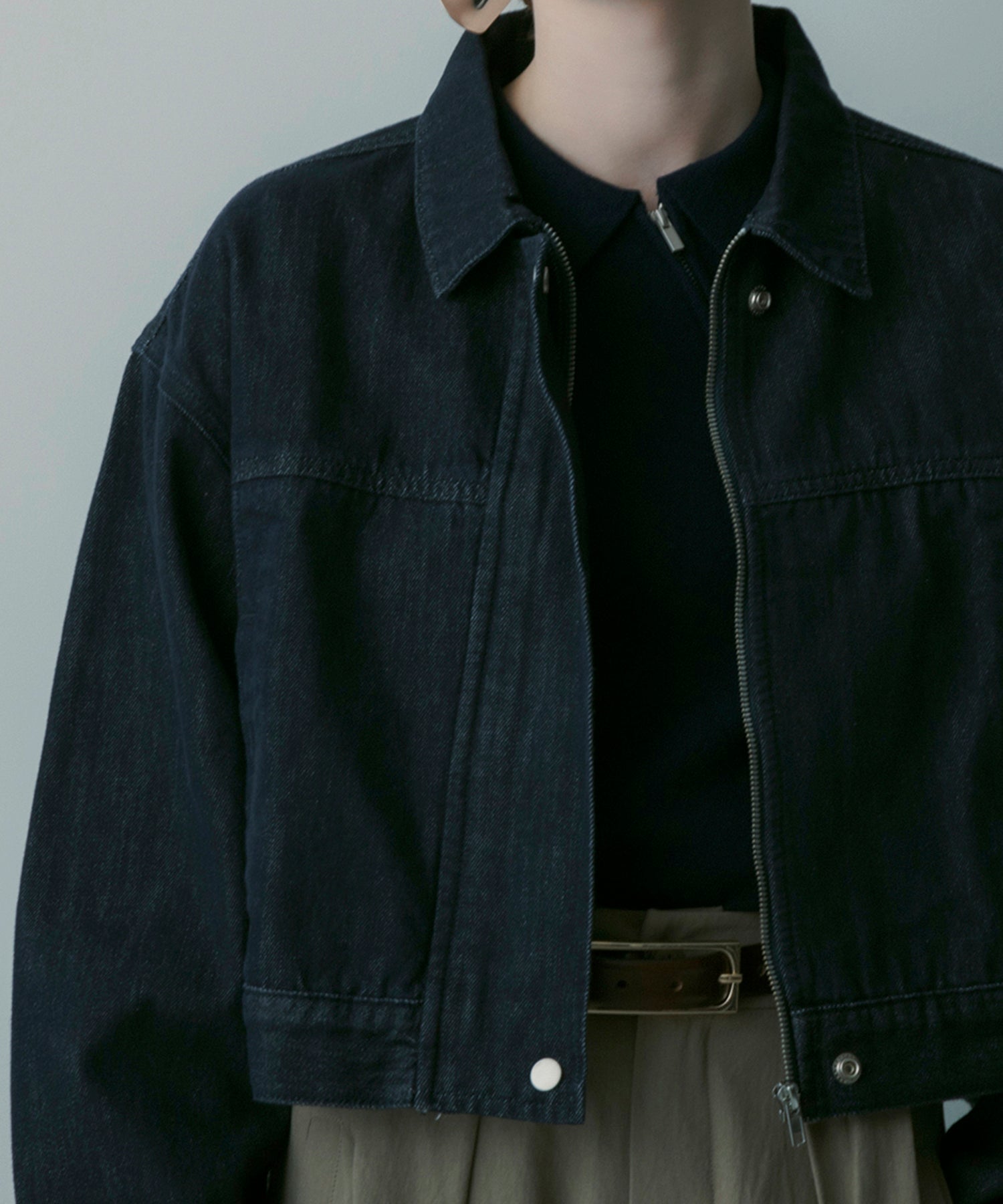 クロップドデニムジャケット